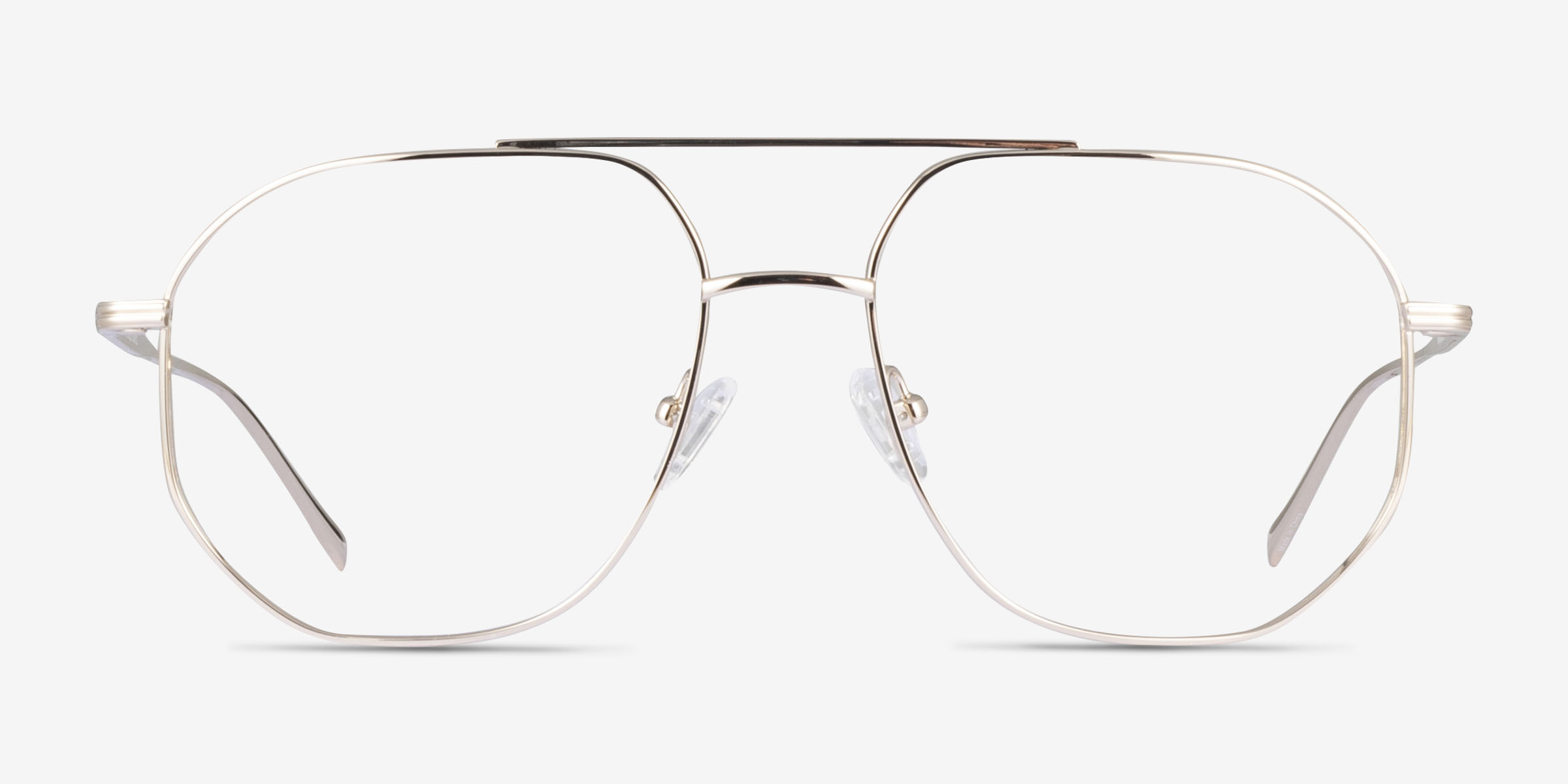 Flexi Doré TitaniumMontures de lunettes de vue d'EyeBuyDirect, Vue de Face