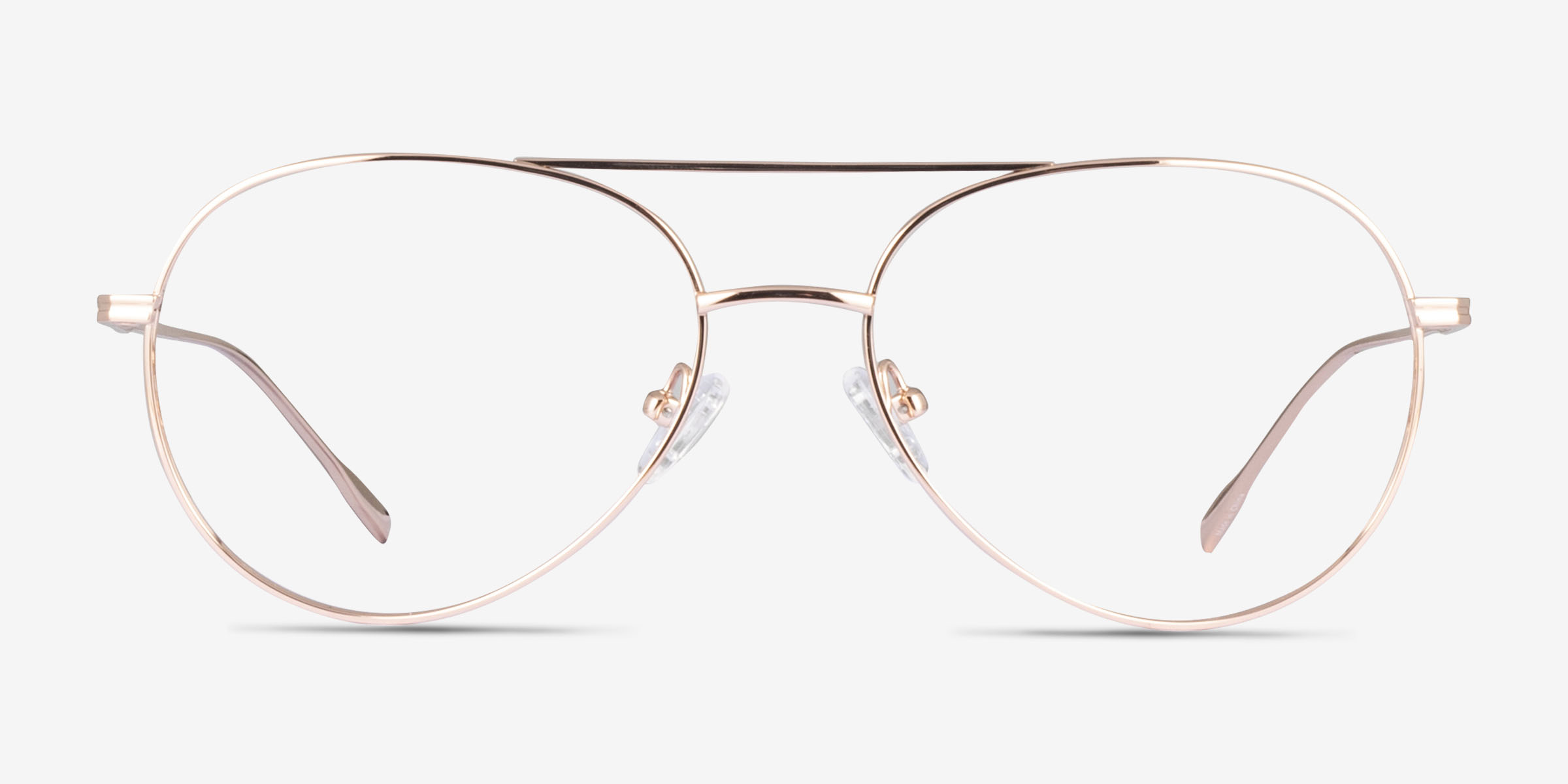 Vivo Or rose TitaniumMontures de lunettes de vue d'EyeBuyDirect, Vue de Face