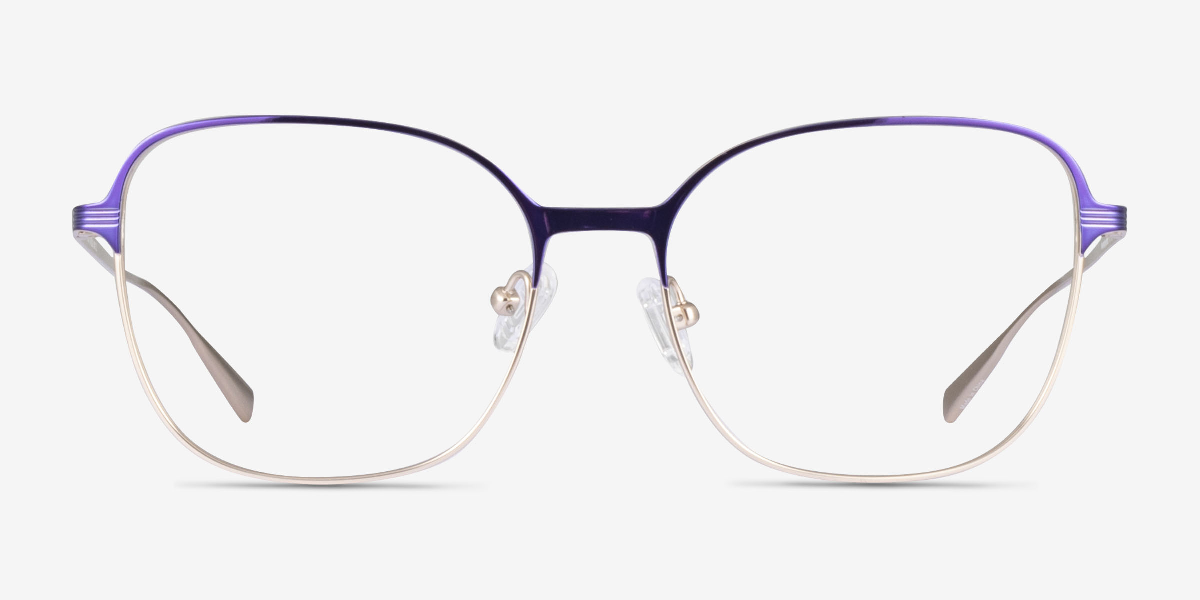Glint Purple Gold TitaniumMontures de lunettes de vue d'EyeBuyDirect, Vue de Face