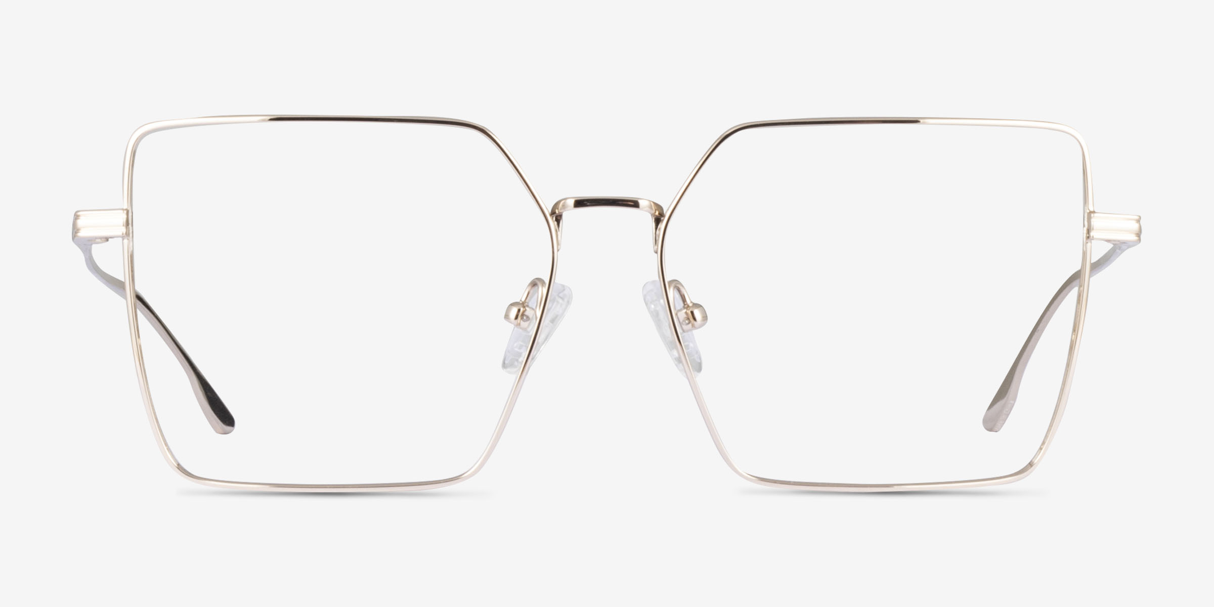 Flecto Doré TitaniumMontures de lunettes de vue d'EyeBuyDirect, Vue de Face