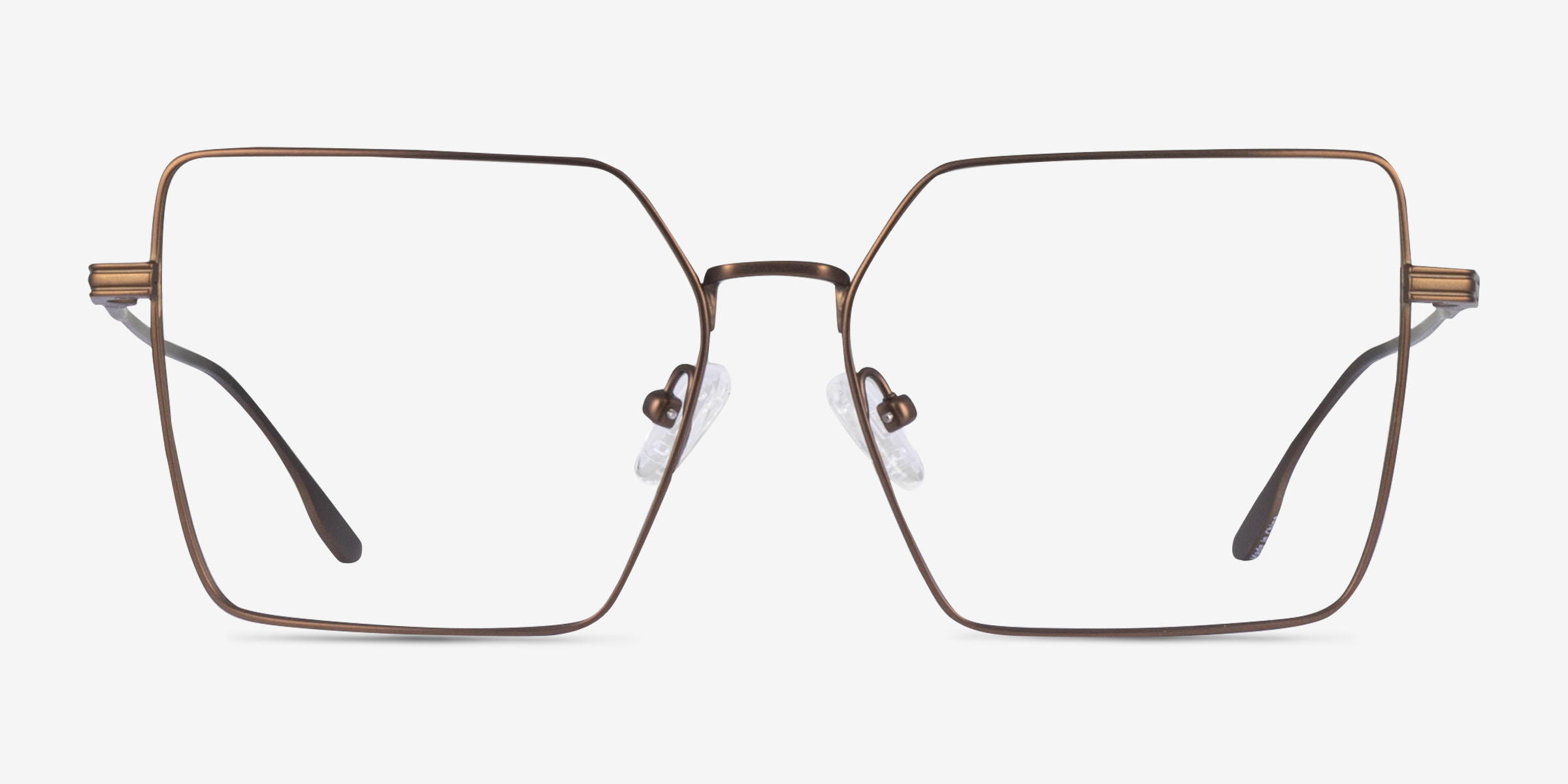 Flecto Bronze TitaniumMontures de lunettes de vue d'EyeBuyDirect, Vue de Face