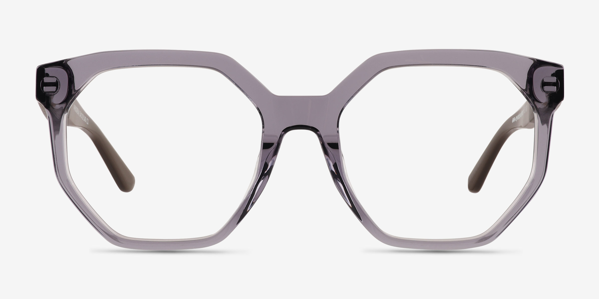 Arboreal Gris Wood-textureMontures de lunettes de vue d'EyeBuyDirect, Vue de Face