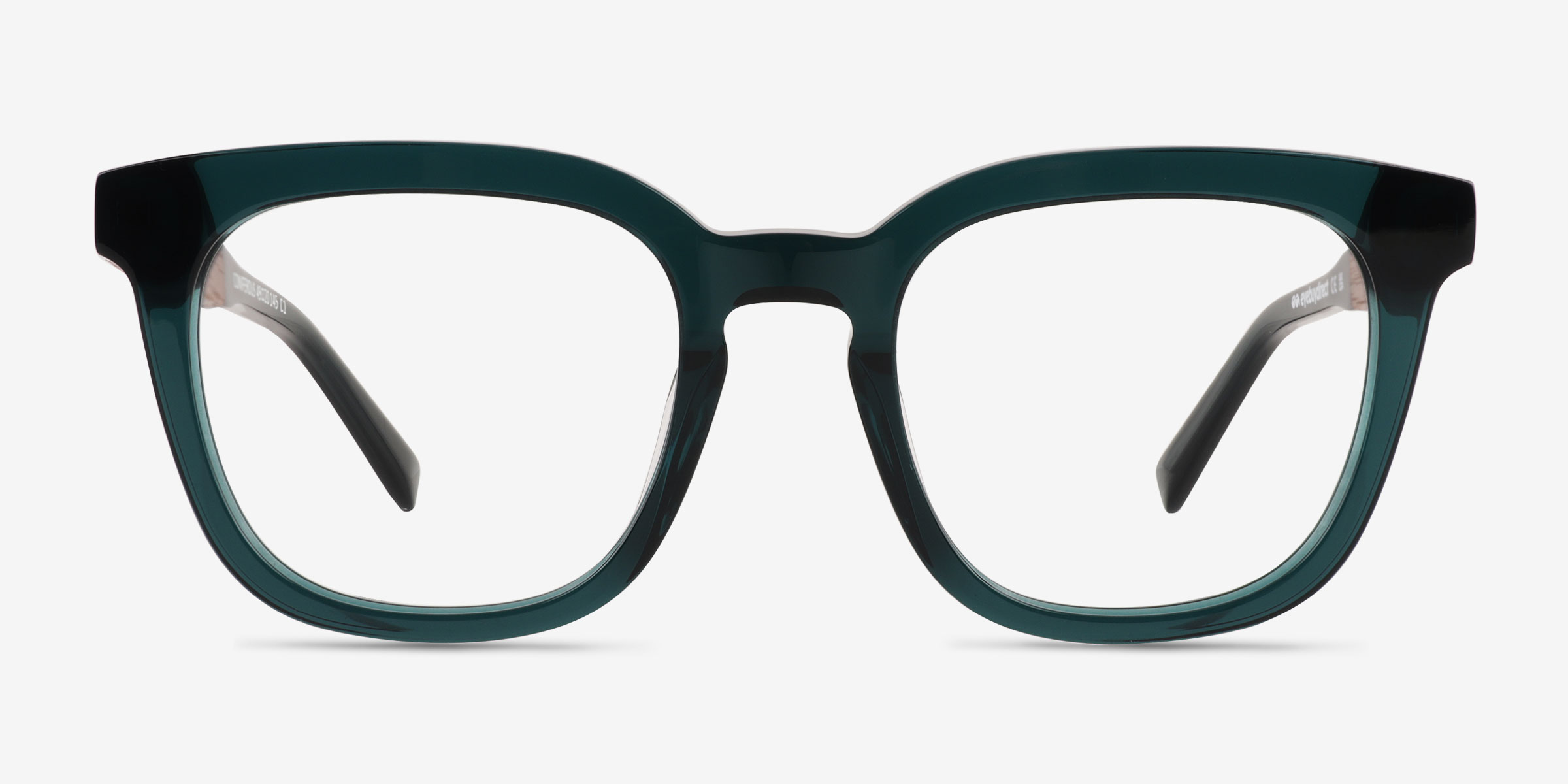 Coniferous Vert Wood-textureMontures de lunettes de vue d'EyeBuyDirect, Vue de Face