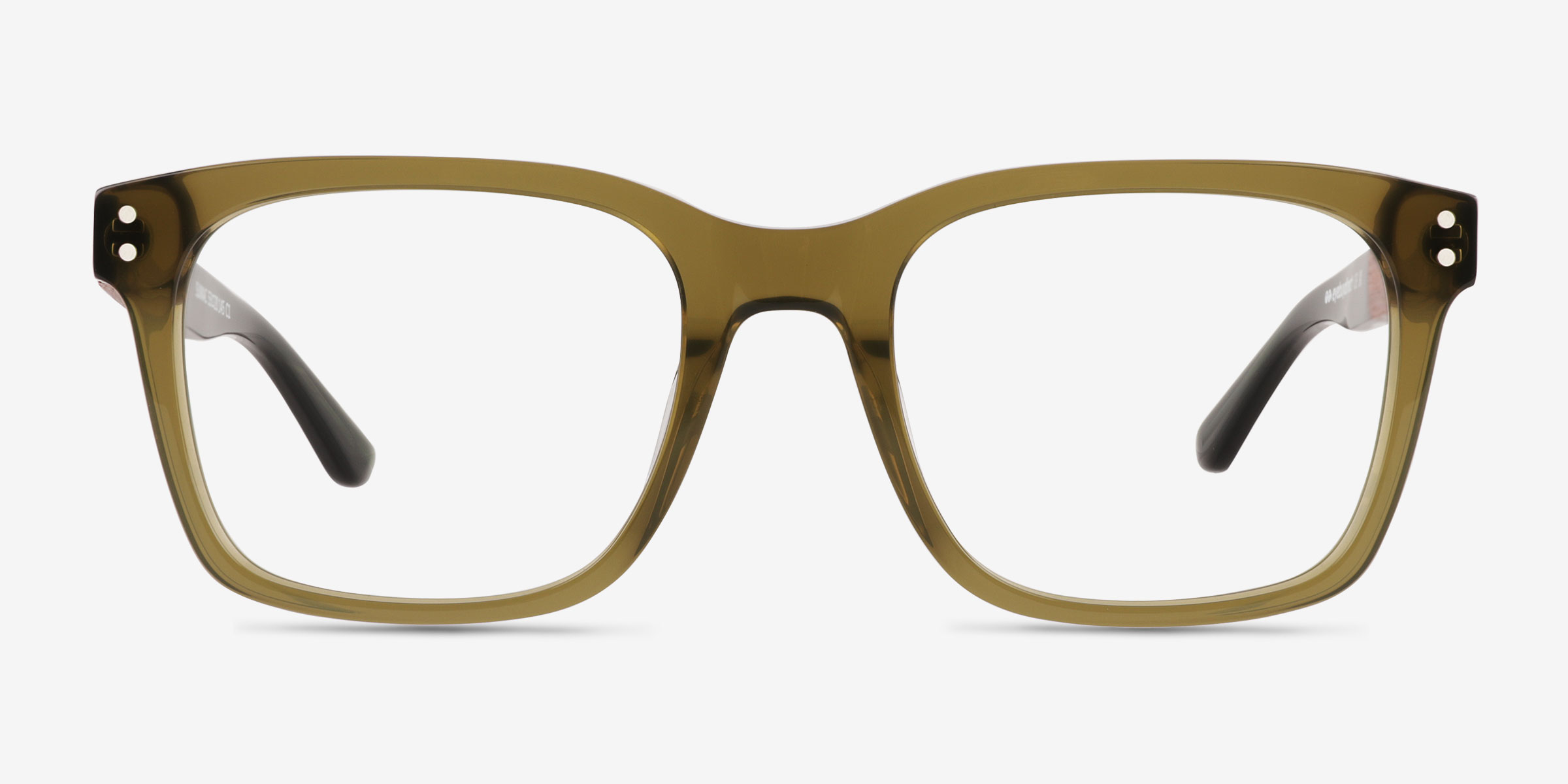 Sumac Vert Wood-textureMontures de lunettes de vue d'EyeBuyDirect, Vue de Face