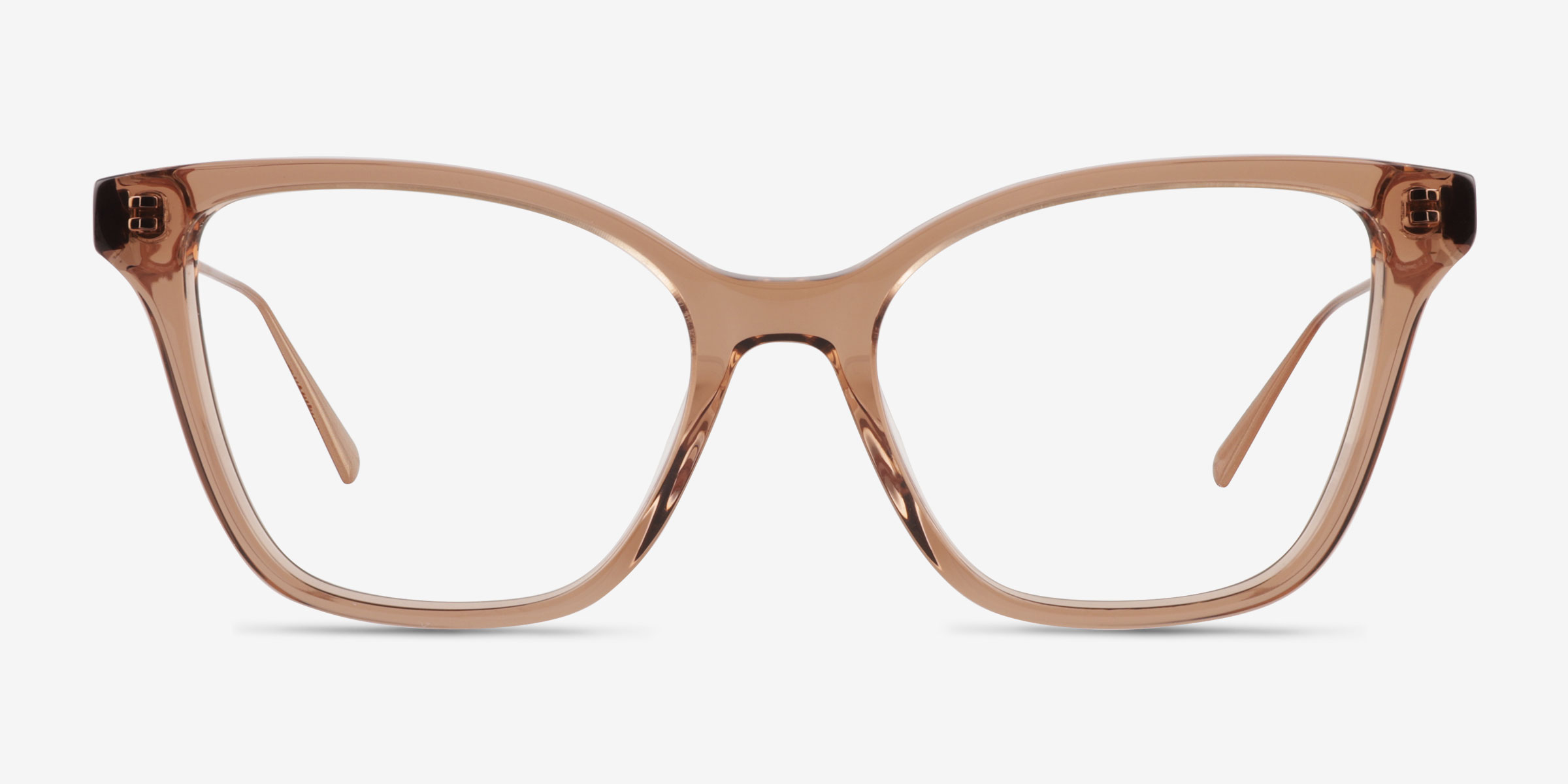 Grain Brun Wood-textureMontures de lunettes de vue d'EyeBuyDirect, Vue de Face