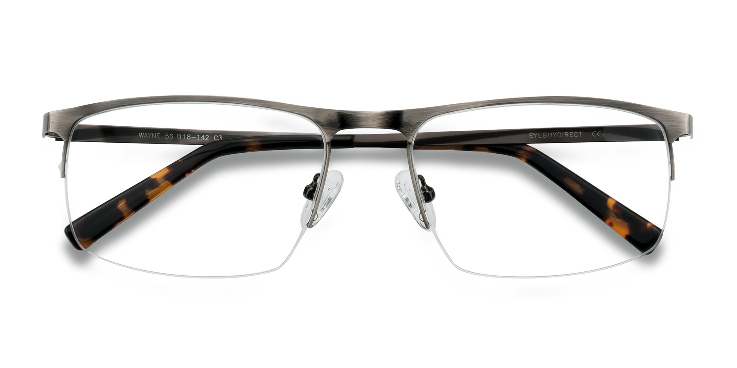 Gunmetal Silver Wayne -  Metal Eyeglasses