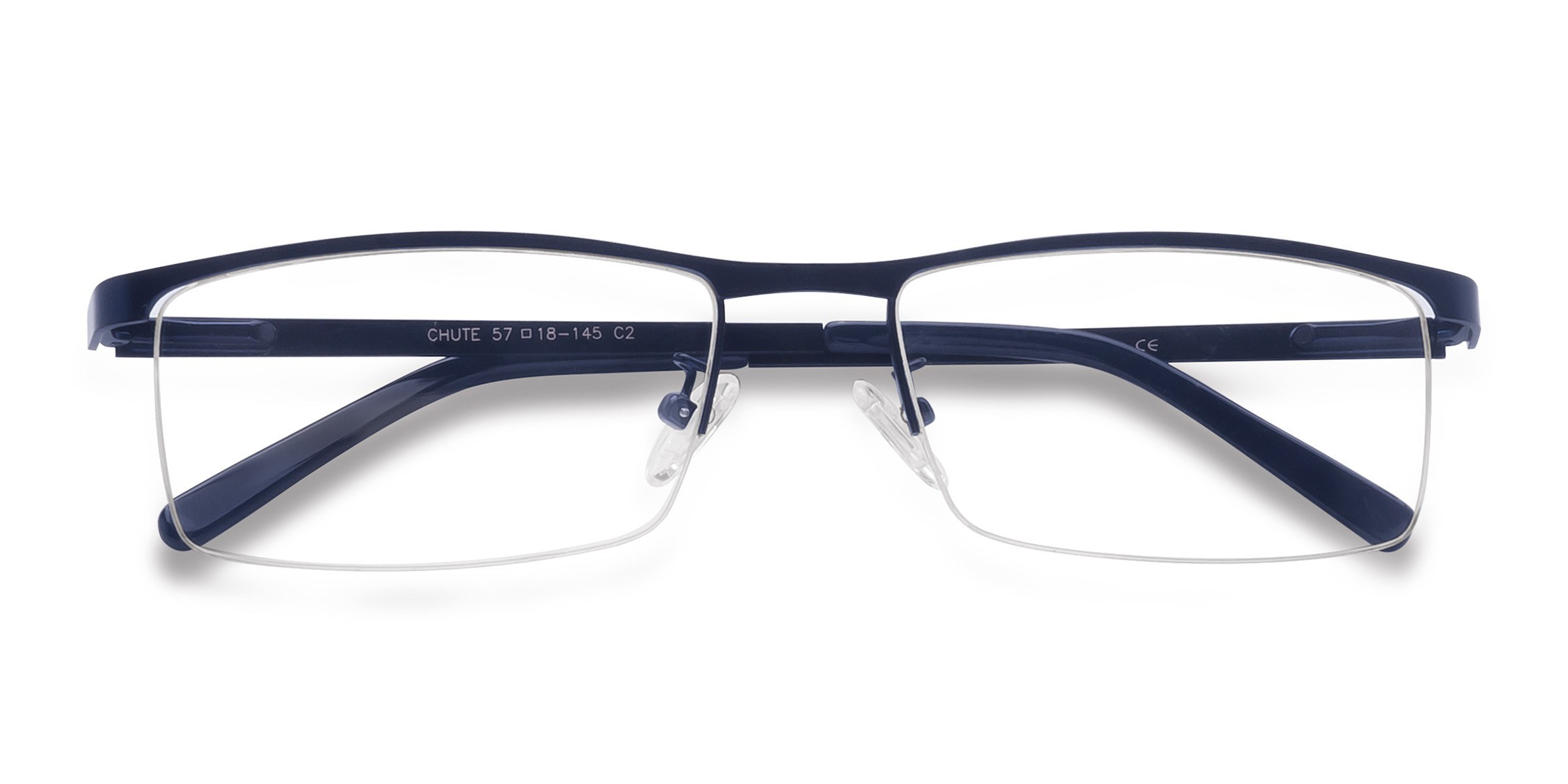 Navy Chute -  Metal Eyeglasses