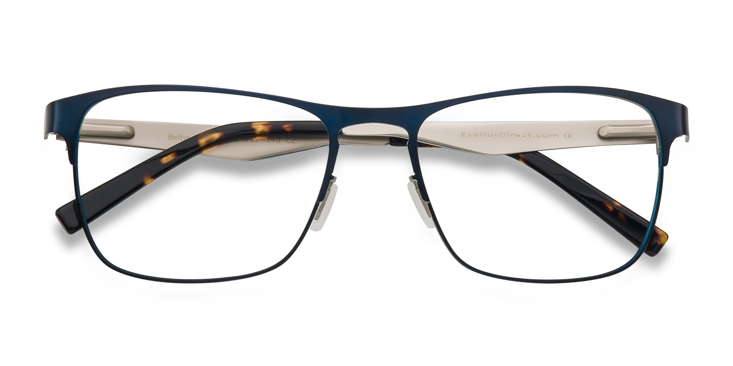 Navy Bethnal Green -  Metal Eyeglasses