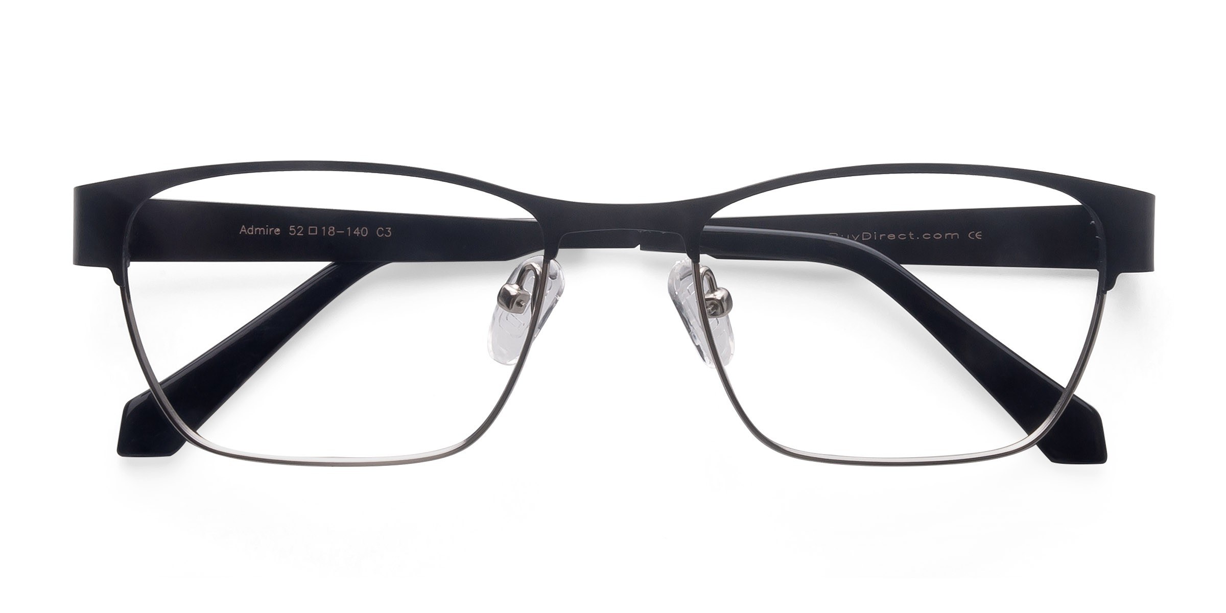 Black Silver Admire -  Métal Lunettes de vue