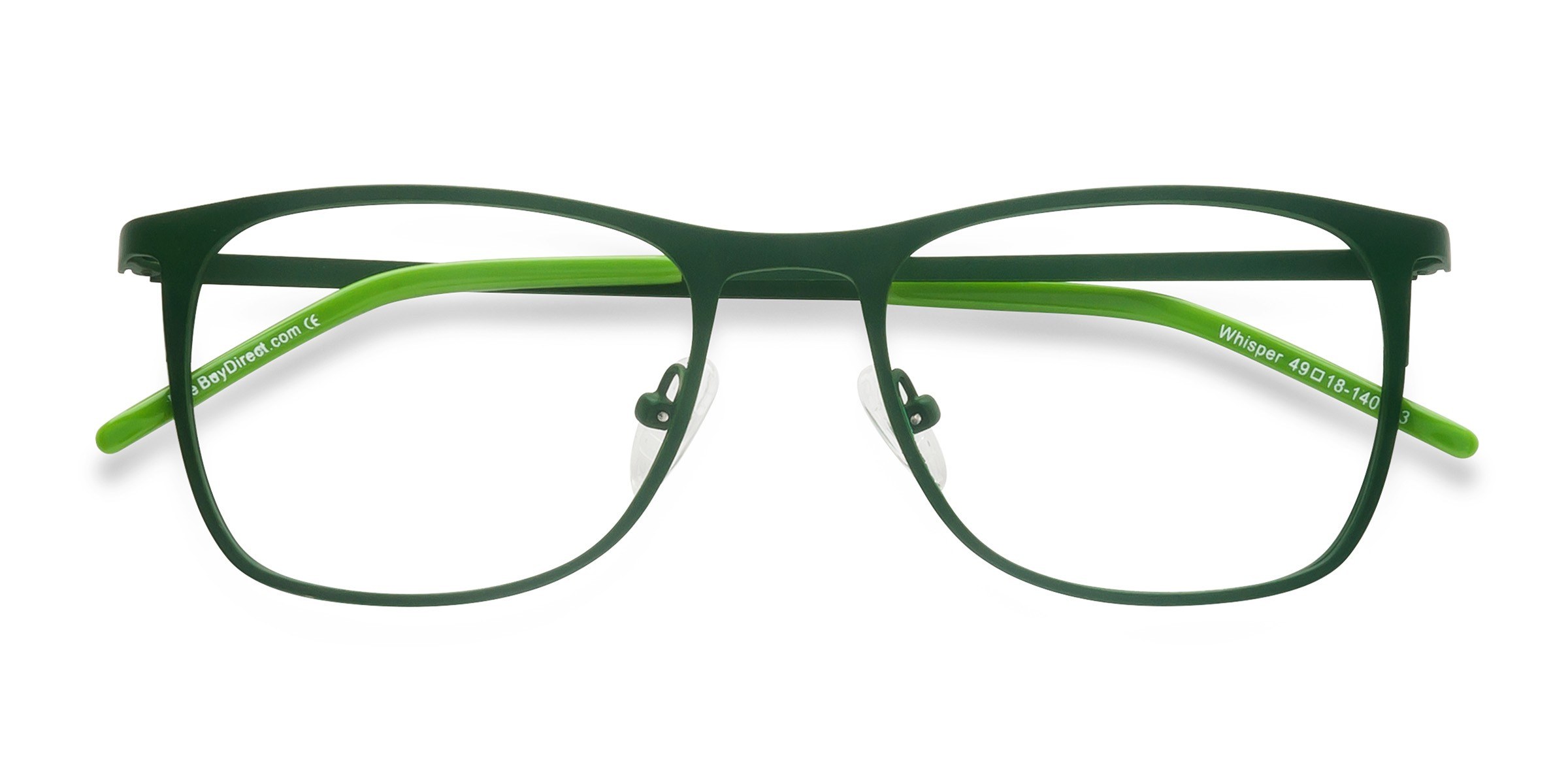 Vert Mat Whisper -  Métal Lunettes de vue