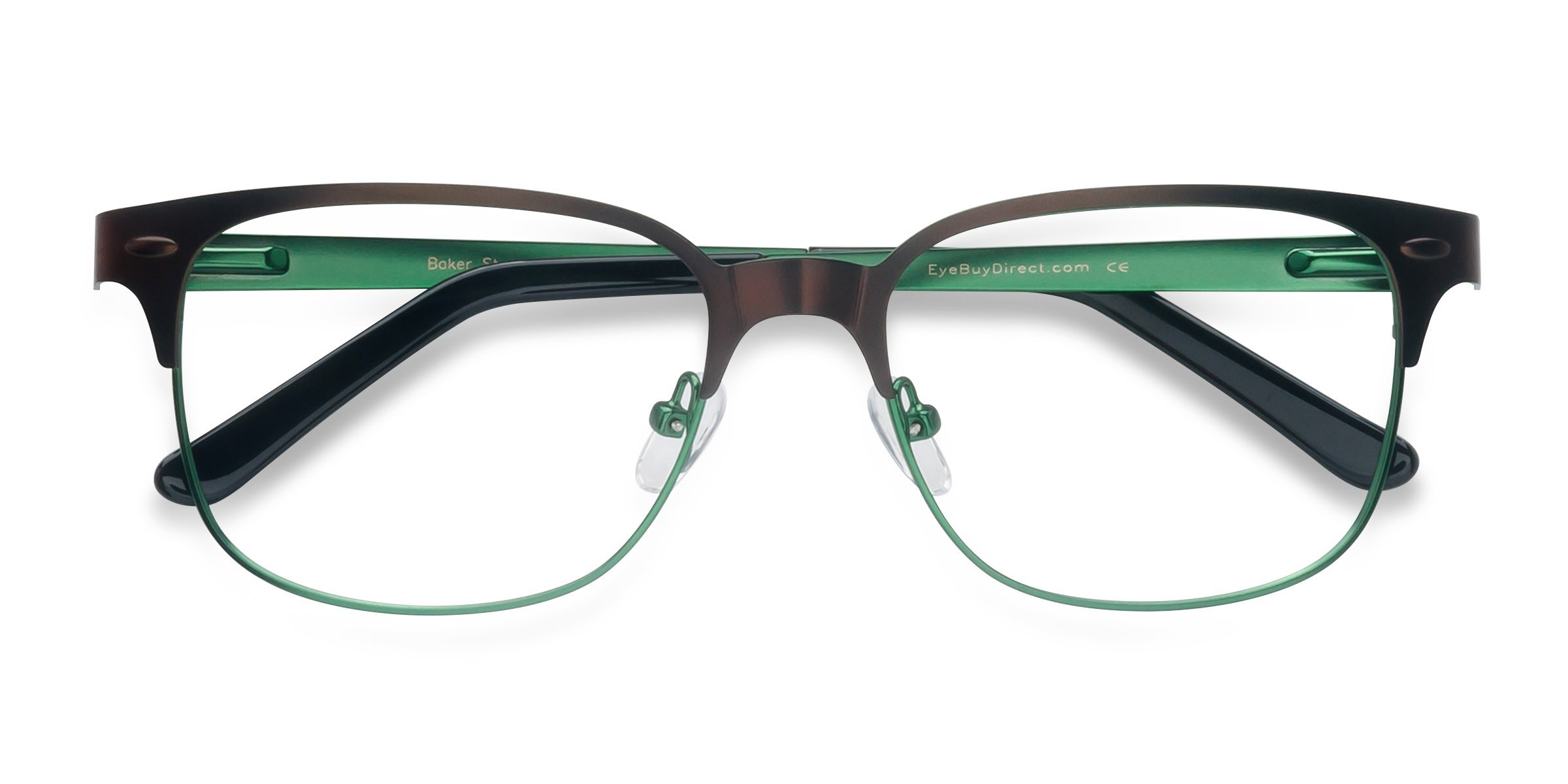 Brown Green Baker Street -  Metal Eyeglasses