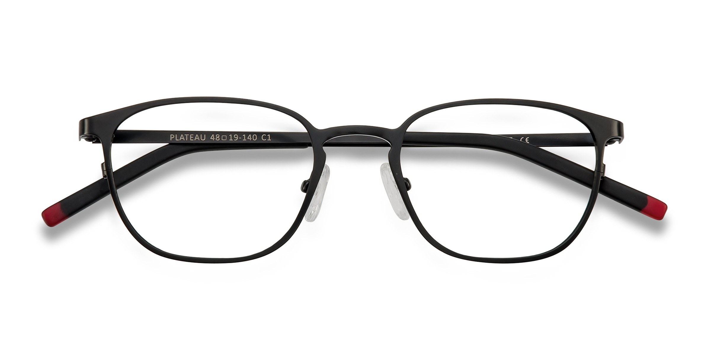 Noir Plateau -  Métal Lunettes de vue