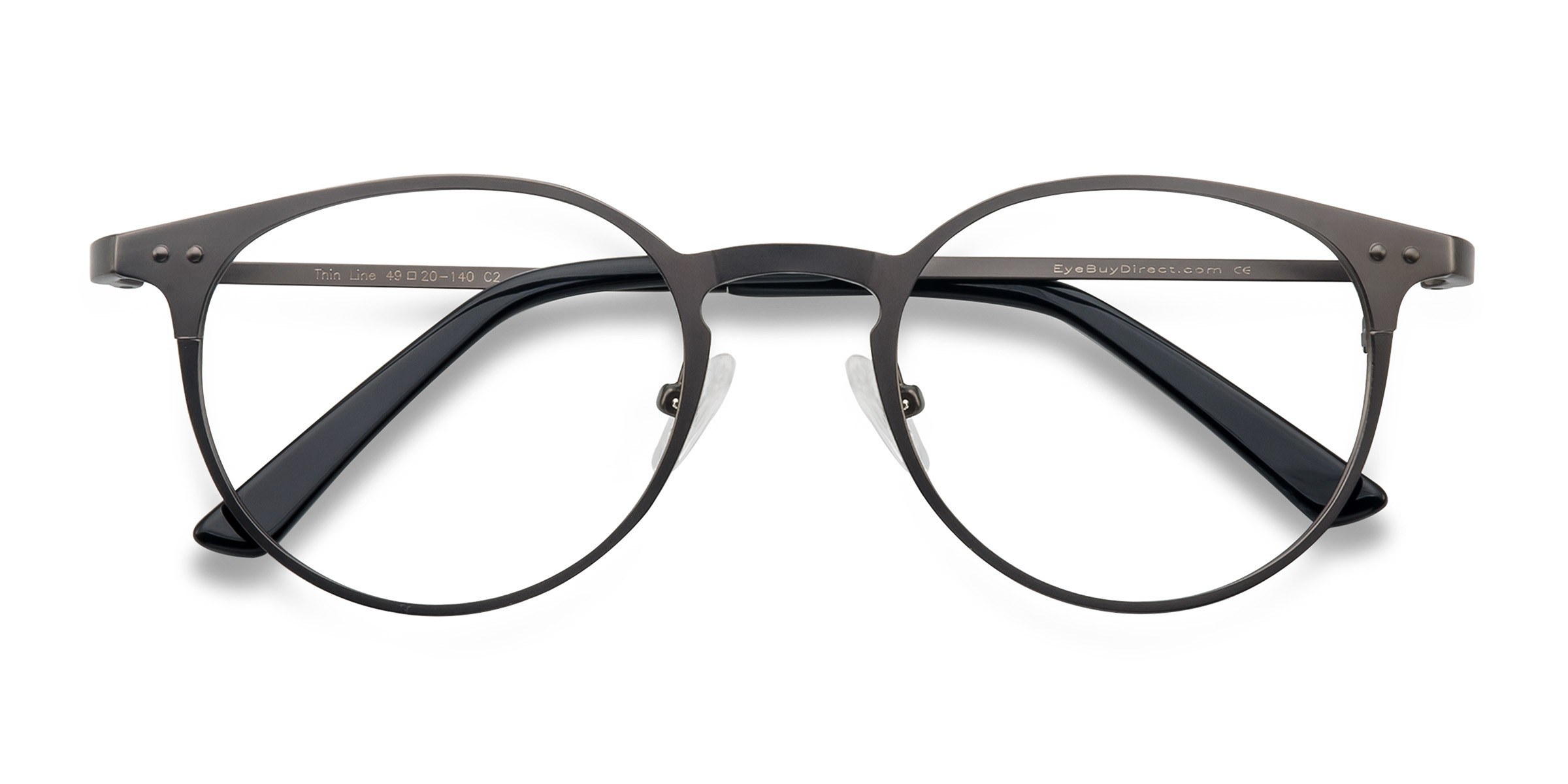 Gunmetal Thin Line -  Métal Lunettes de vue