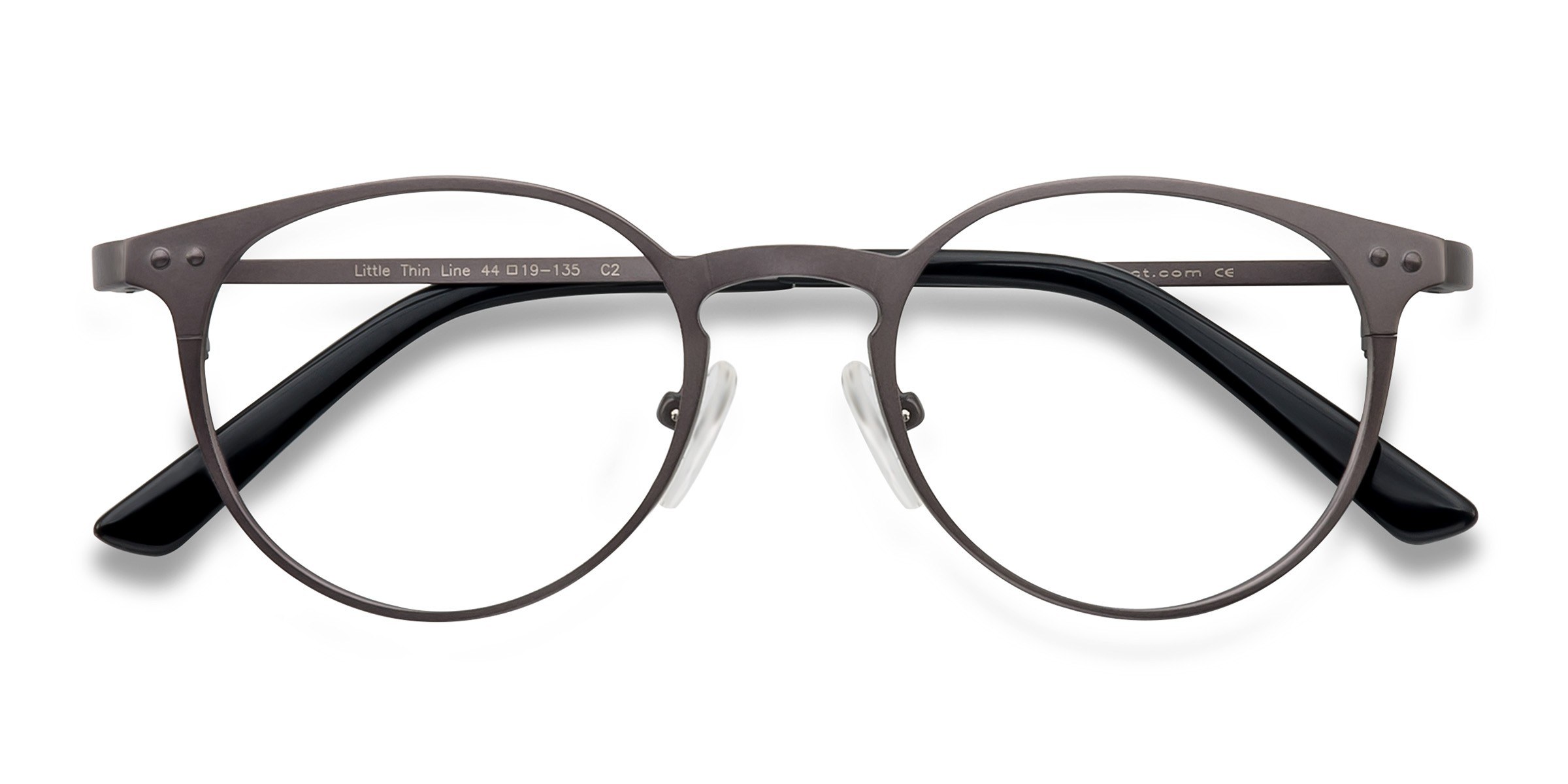 Gunmetal Little Thin Line -  Métal Lunettes de vue