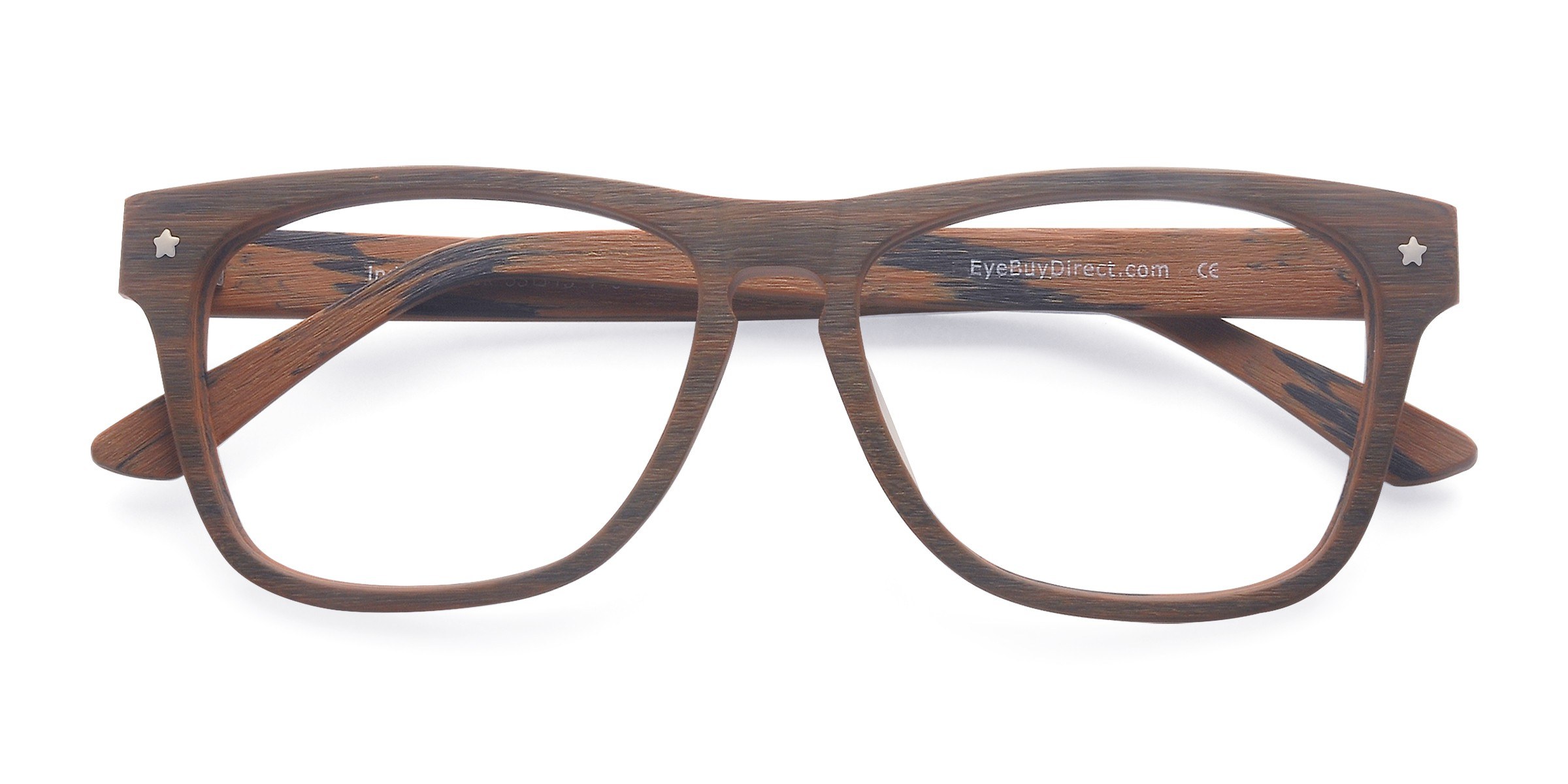Brun Indian Creek -  Wood-texture Lunettes de vue
