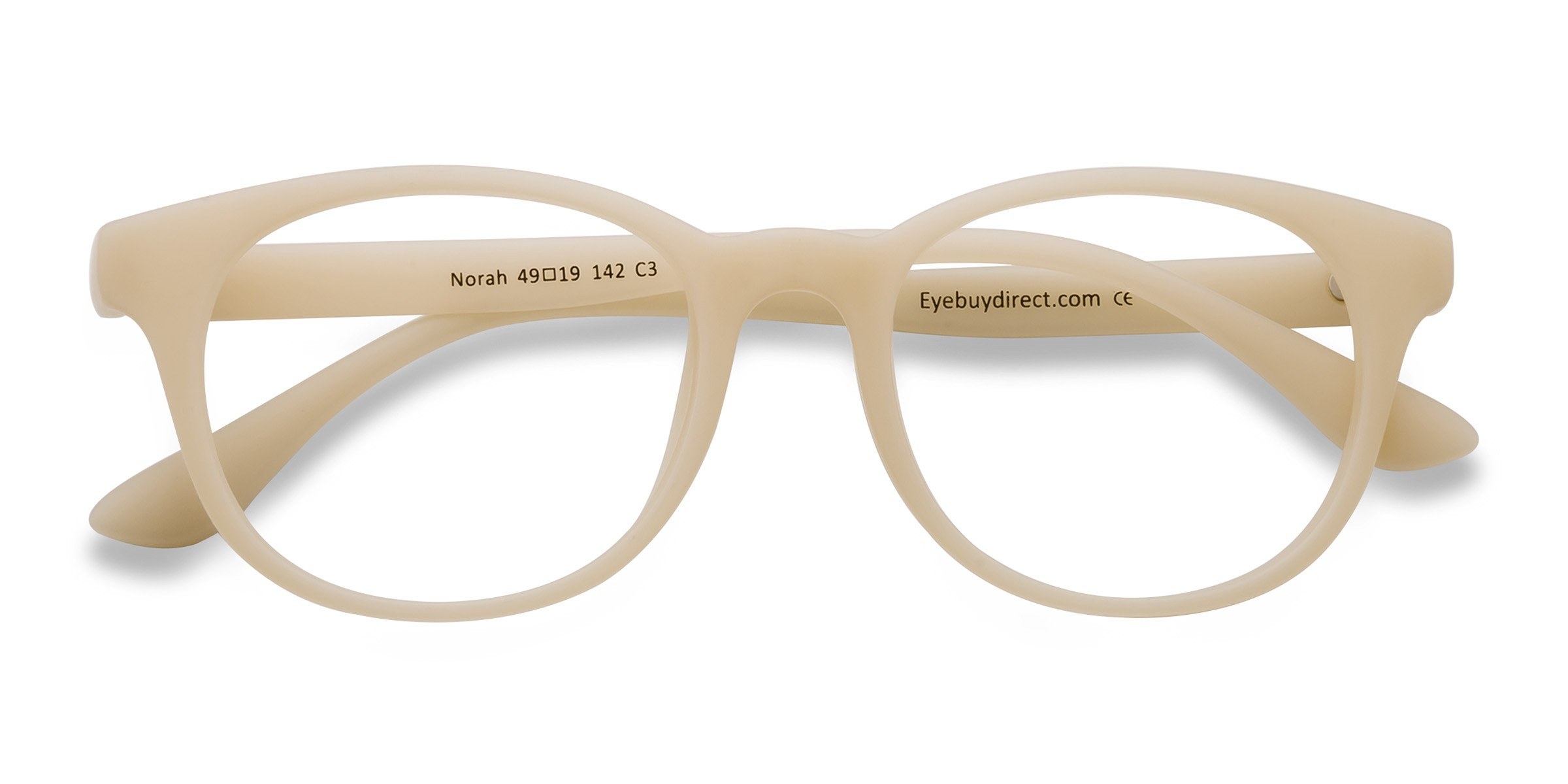 Matte Beige Norah -  Plastique Lunettes de vue
