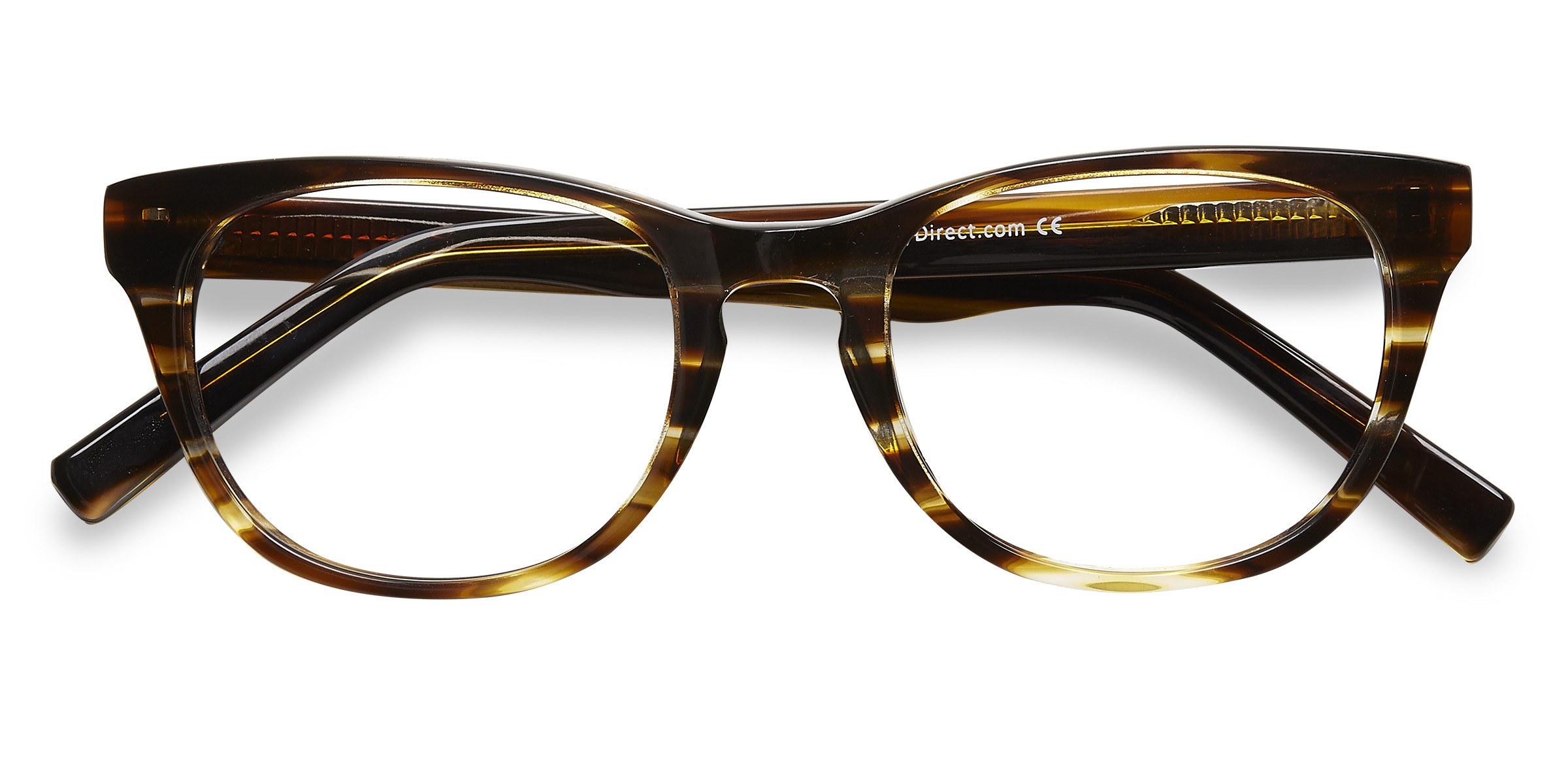 Brown Striped Confidence -  Acétate Lunettes de vue