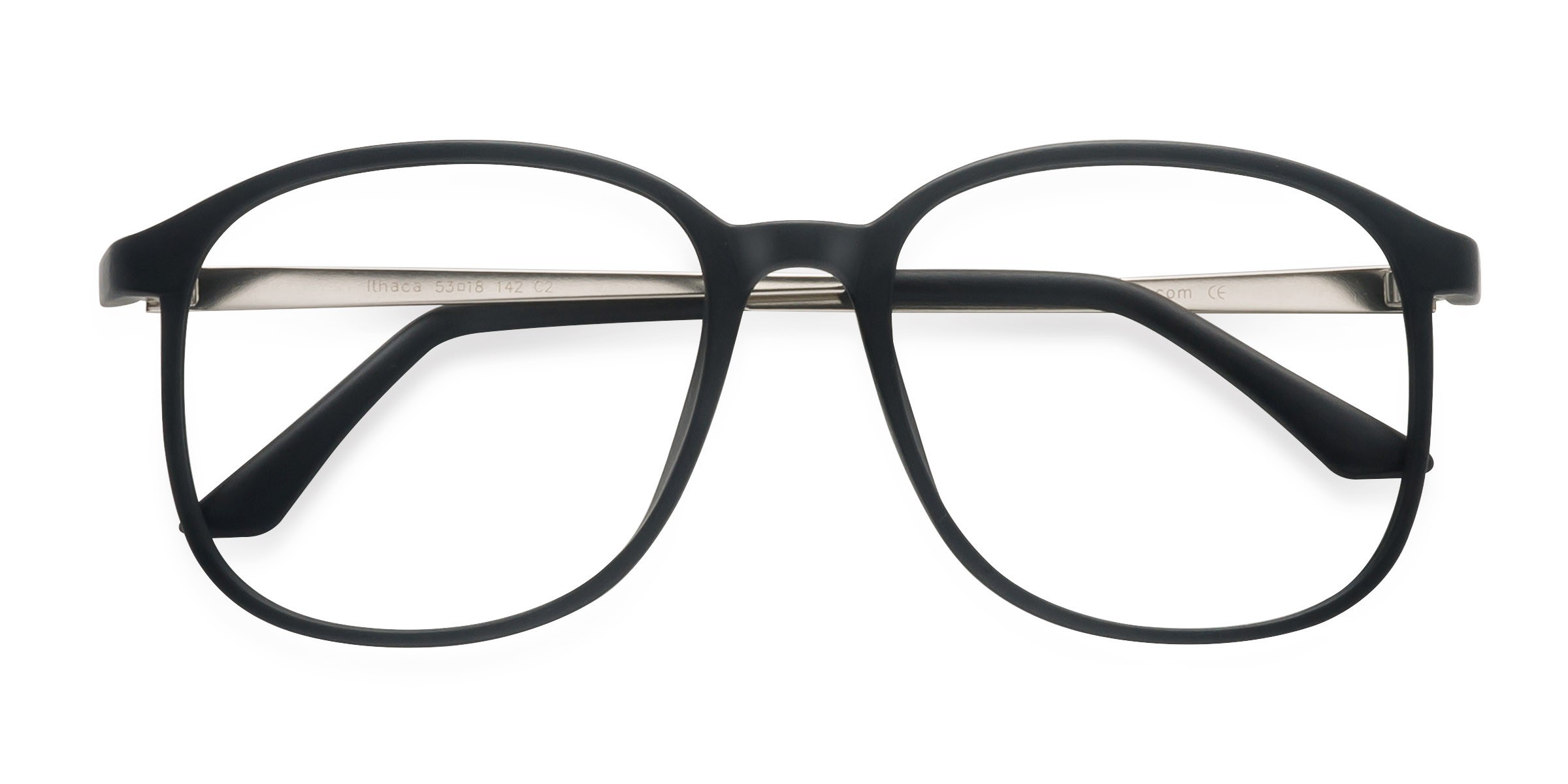 Matte Black Ithaca -  Plastique Lunettes de vue