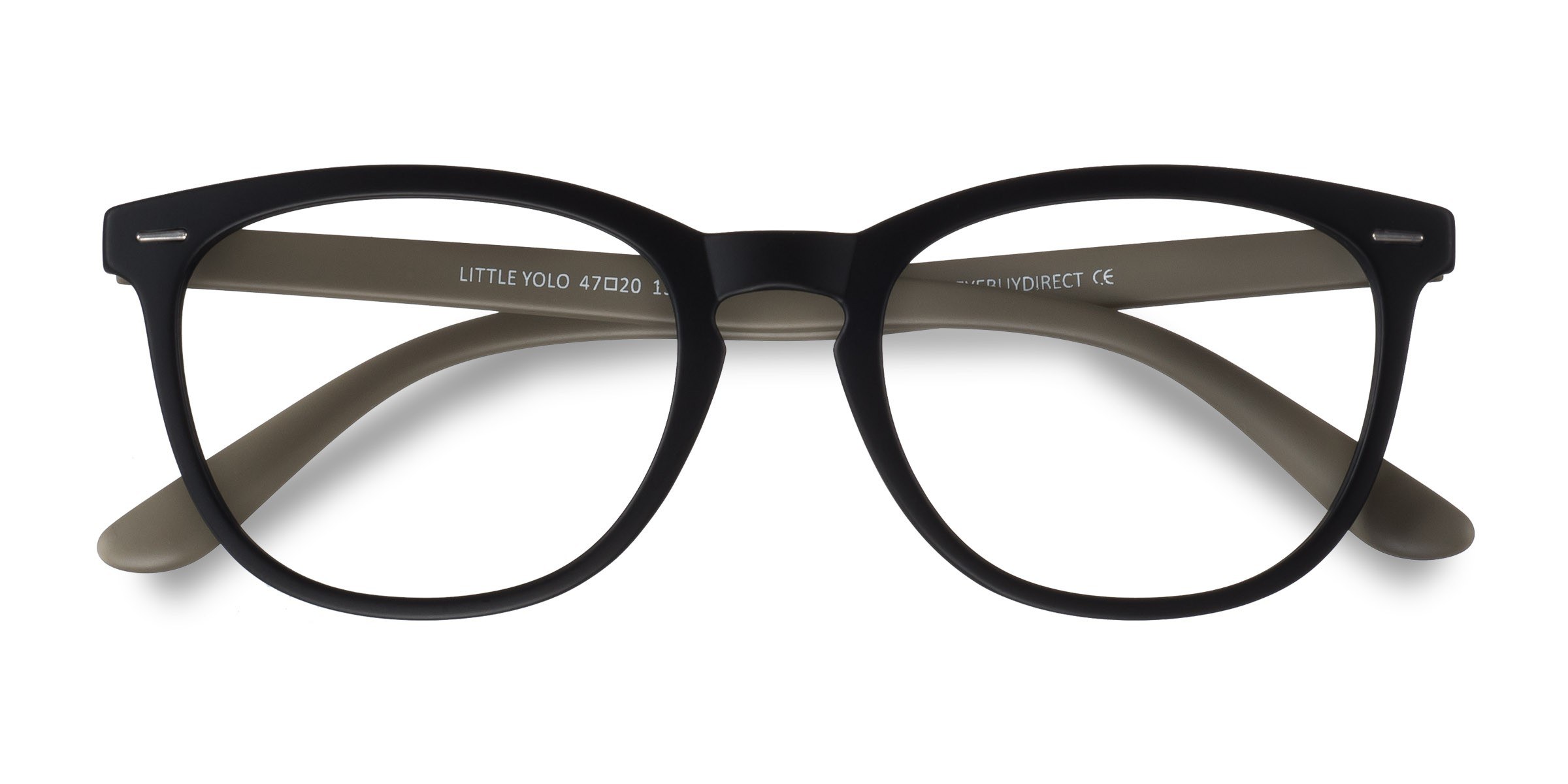 Matte Black Little Yolo -  Plastic Eyeglasses