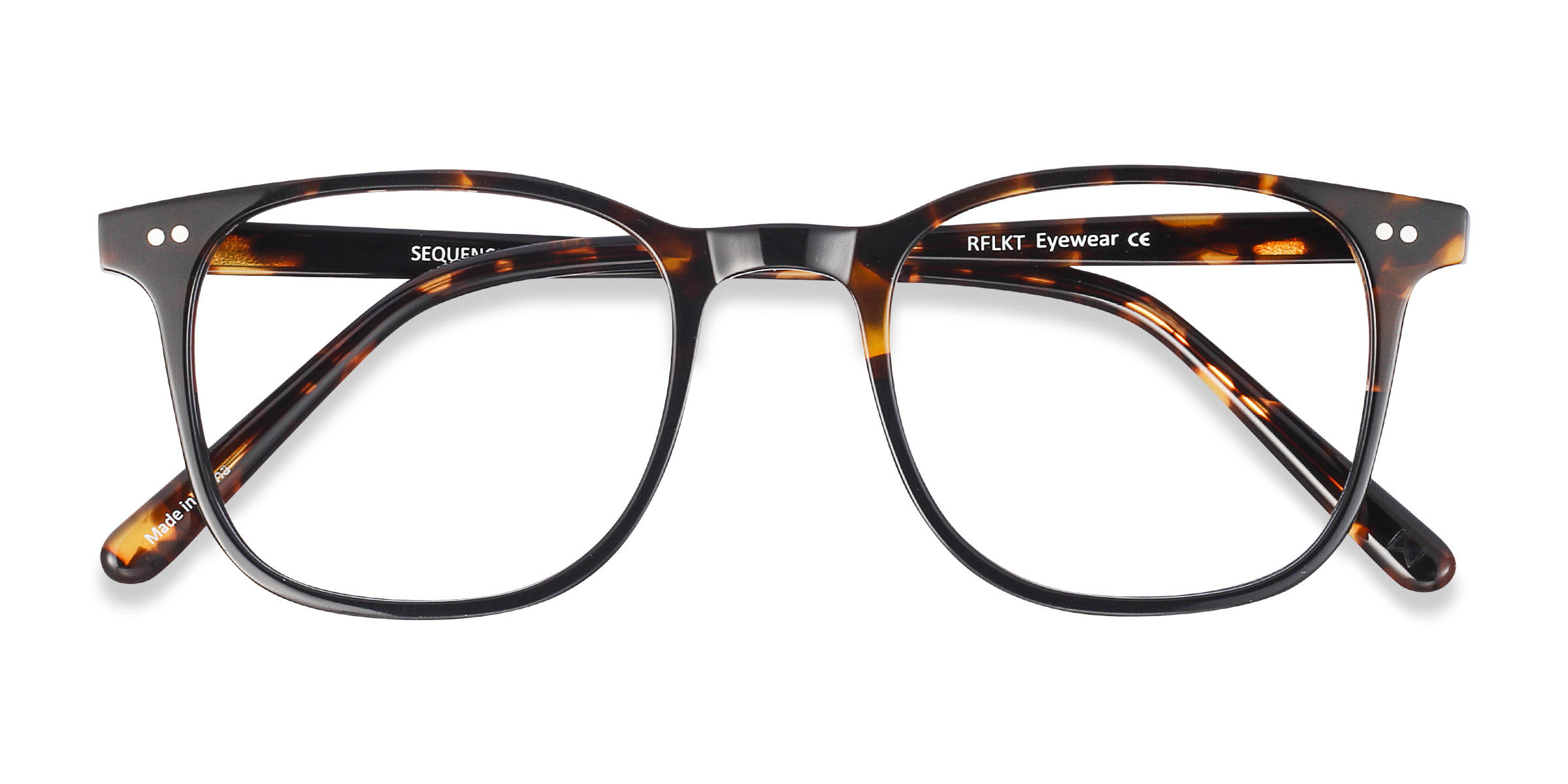 Amber Tortoise Sequence -  Acetate Eyeglasses