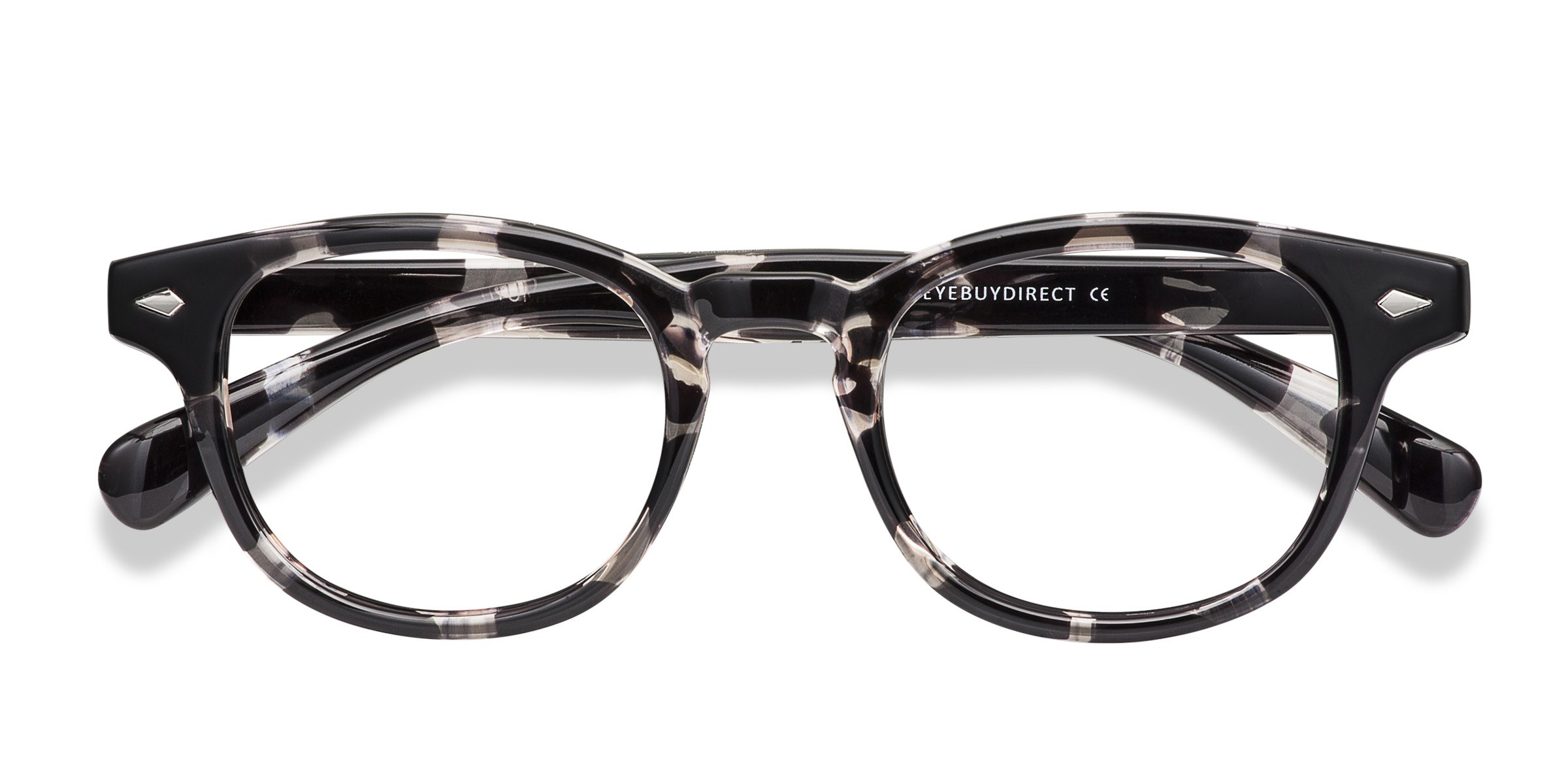 Gray Floral Atomic -  Plastique Lunettes de vue