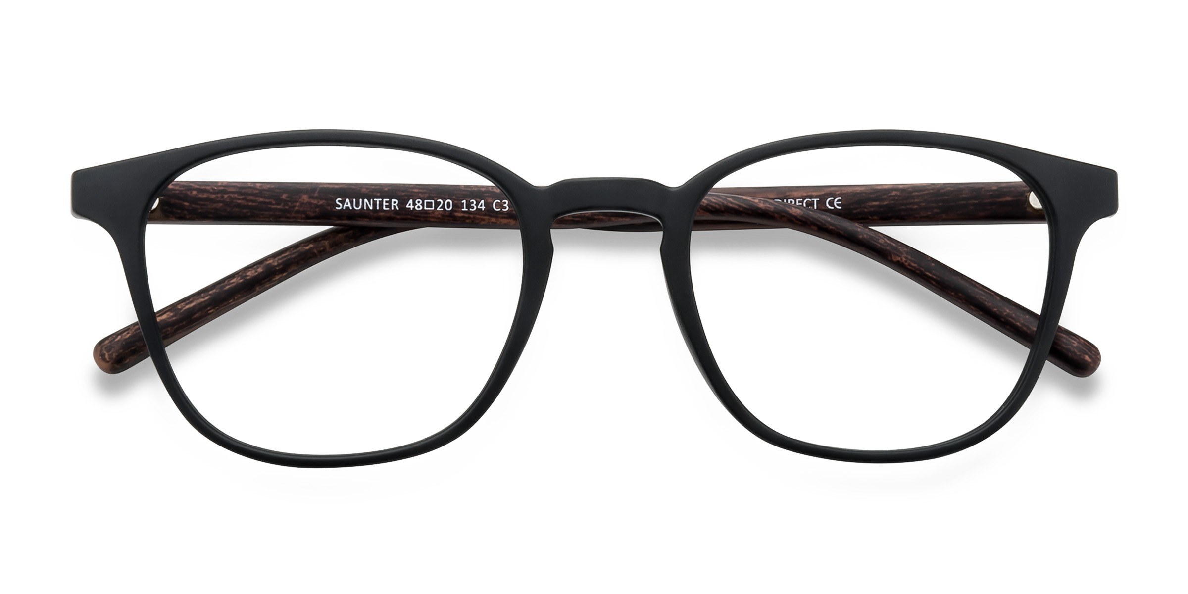 Matte Black Saunter -  Plastique Lunettes de vue