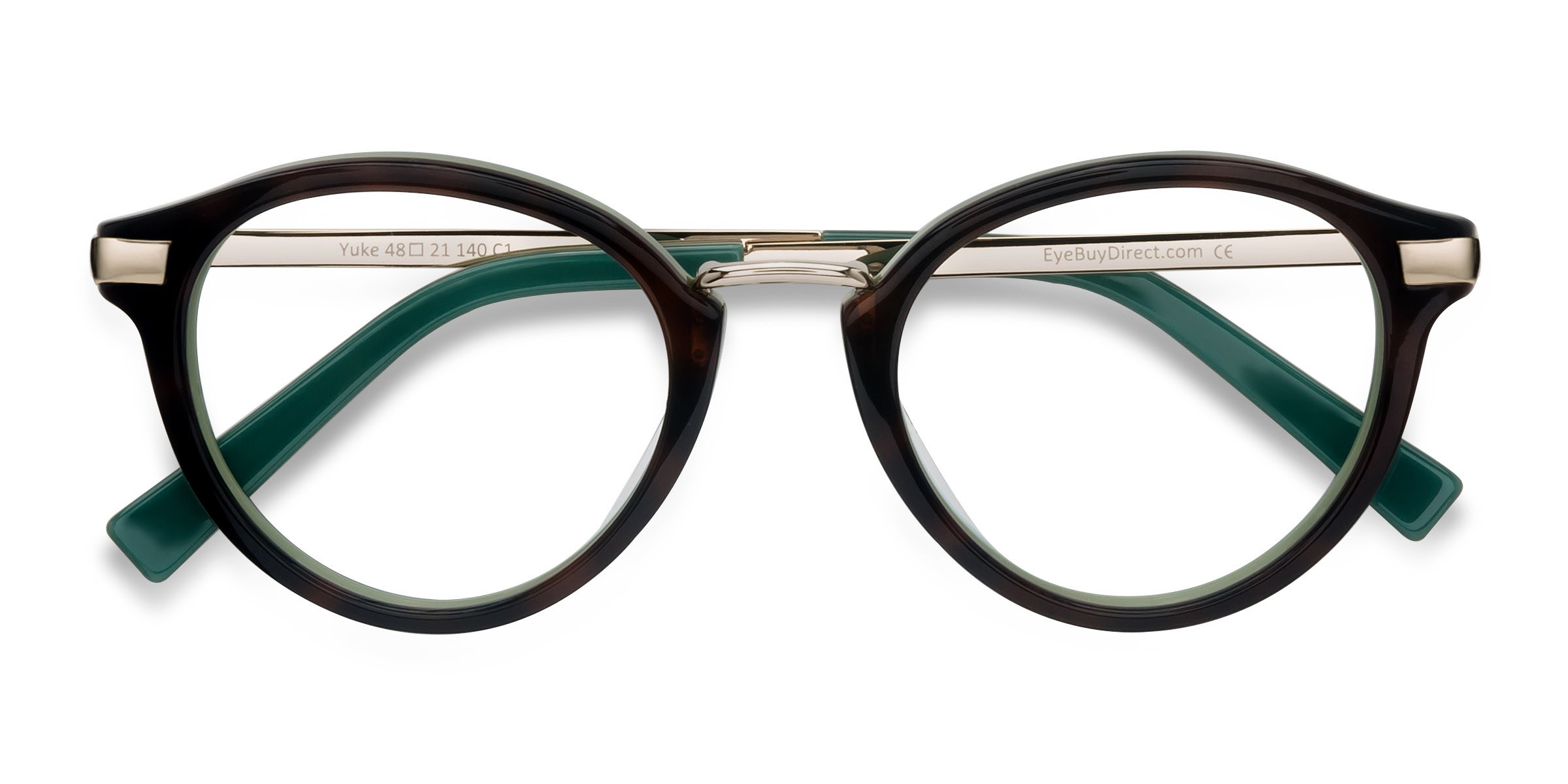 Tortoise Green Yuke -  Acétate Lunettes de vue