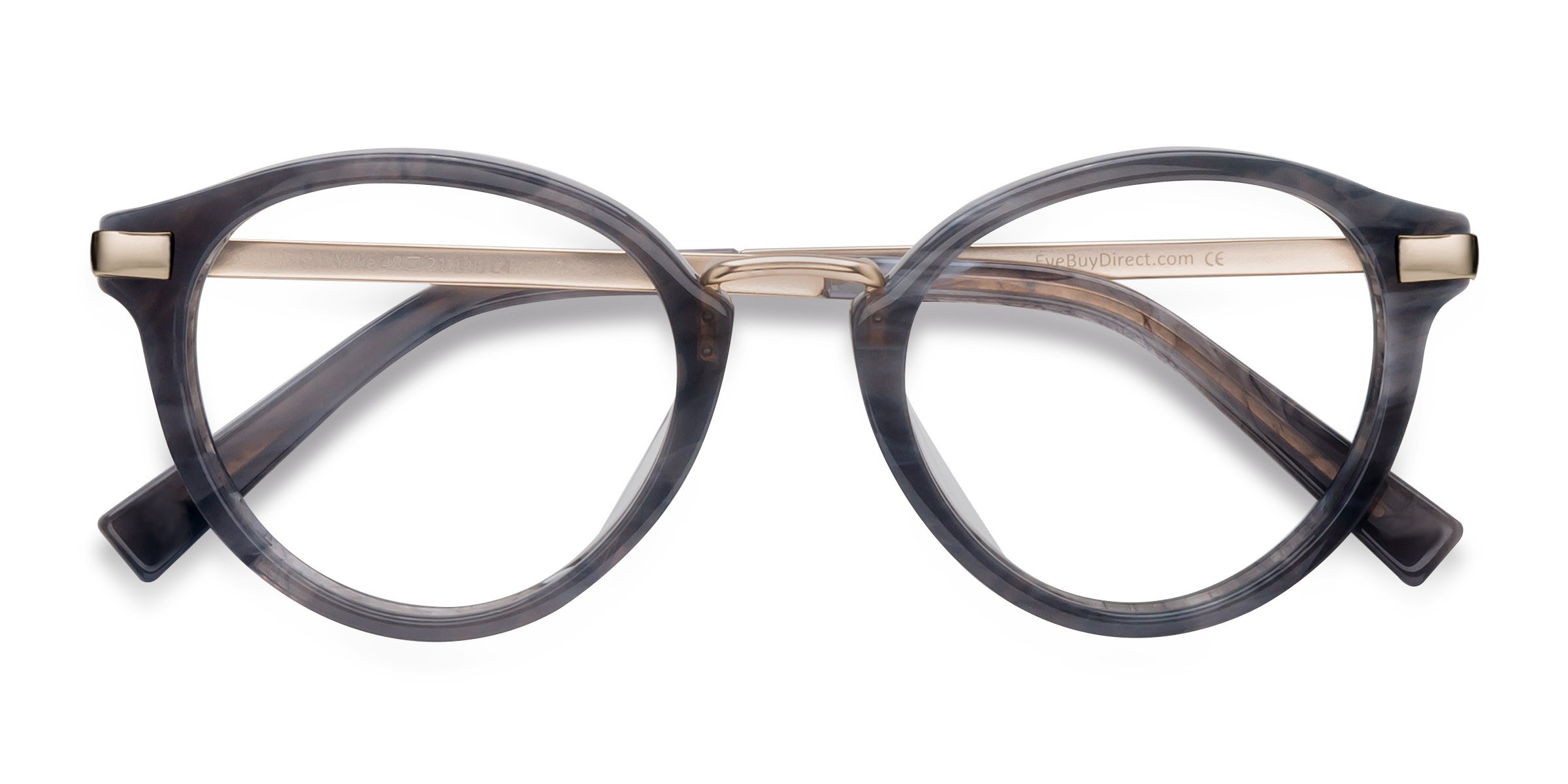 Dark Gray Yuke -  Acetate-metal Eyeglasses