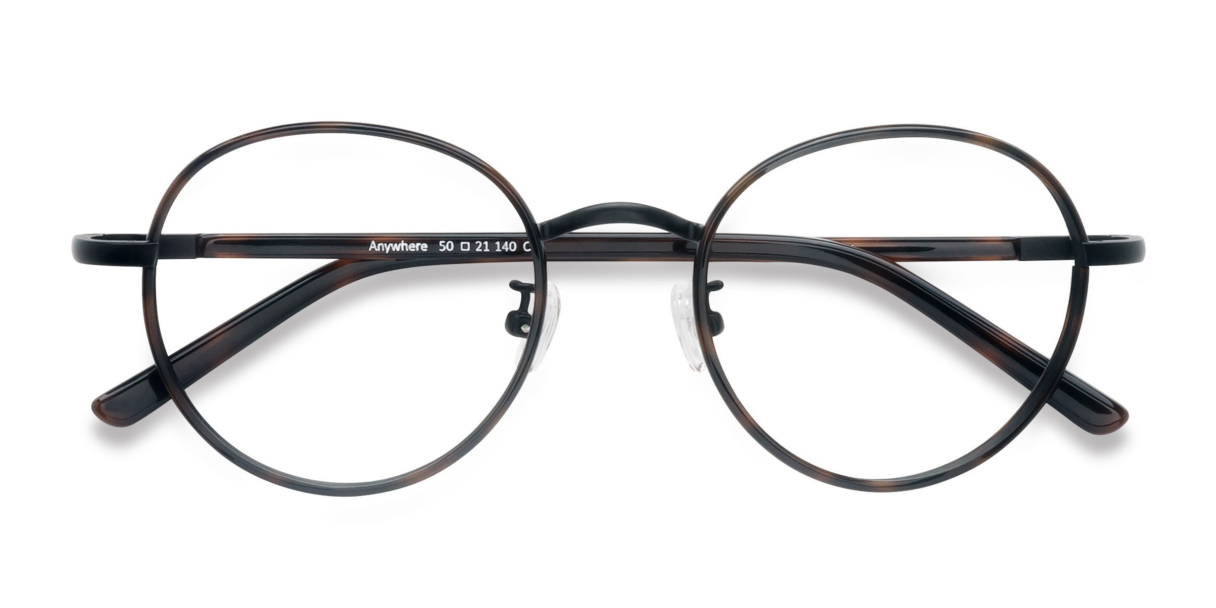 Dark Tortoise Anywhere - Metal Eyeglasses