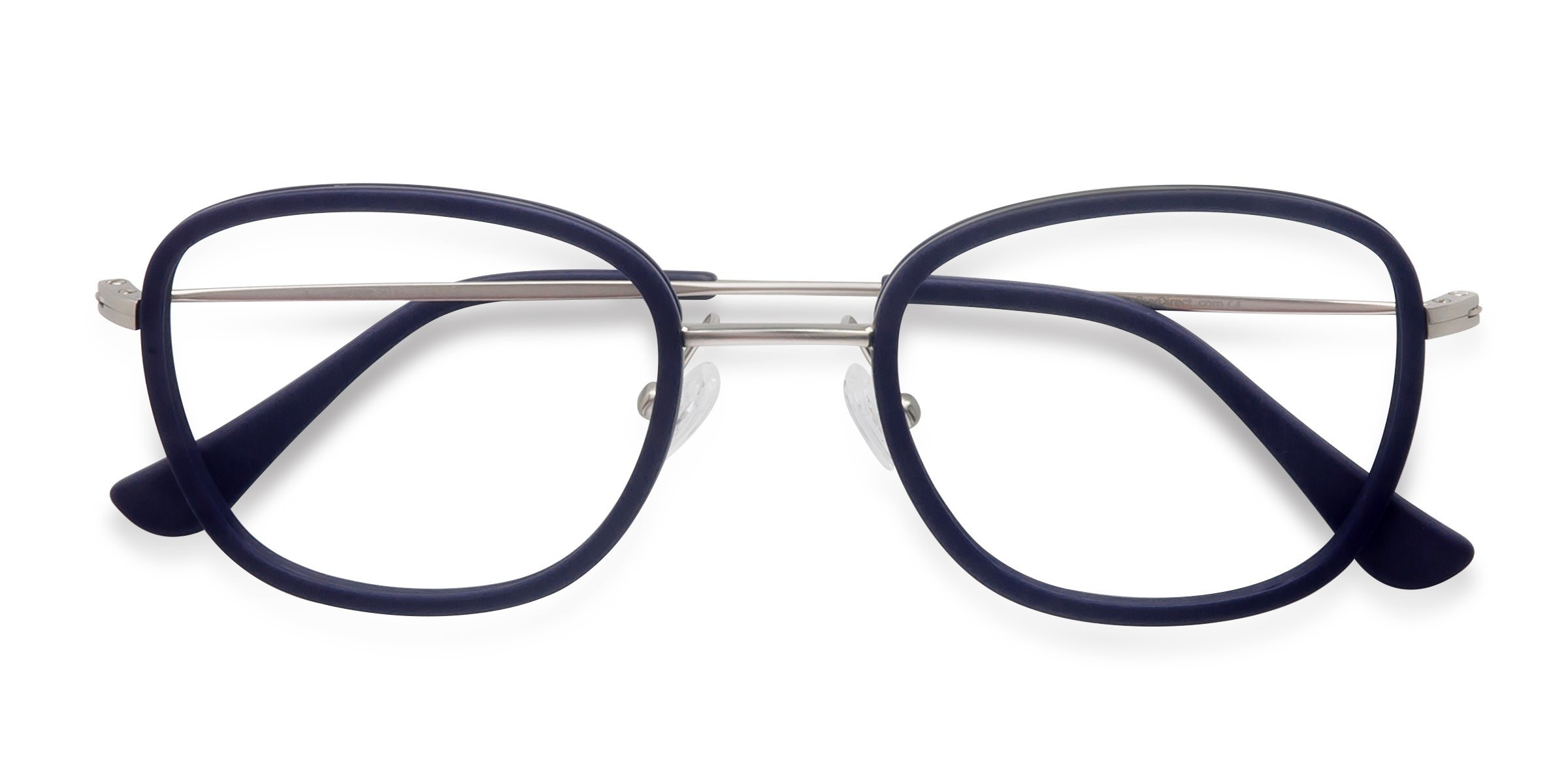 Matte Navy Trapeze -  Acétate Lunettes de vue