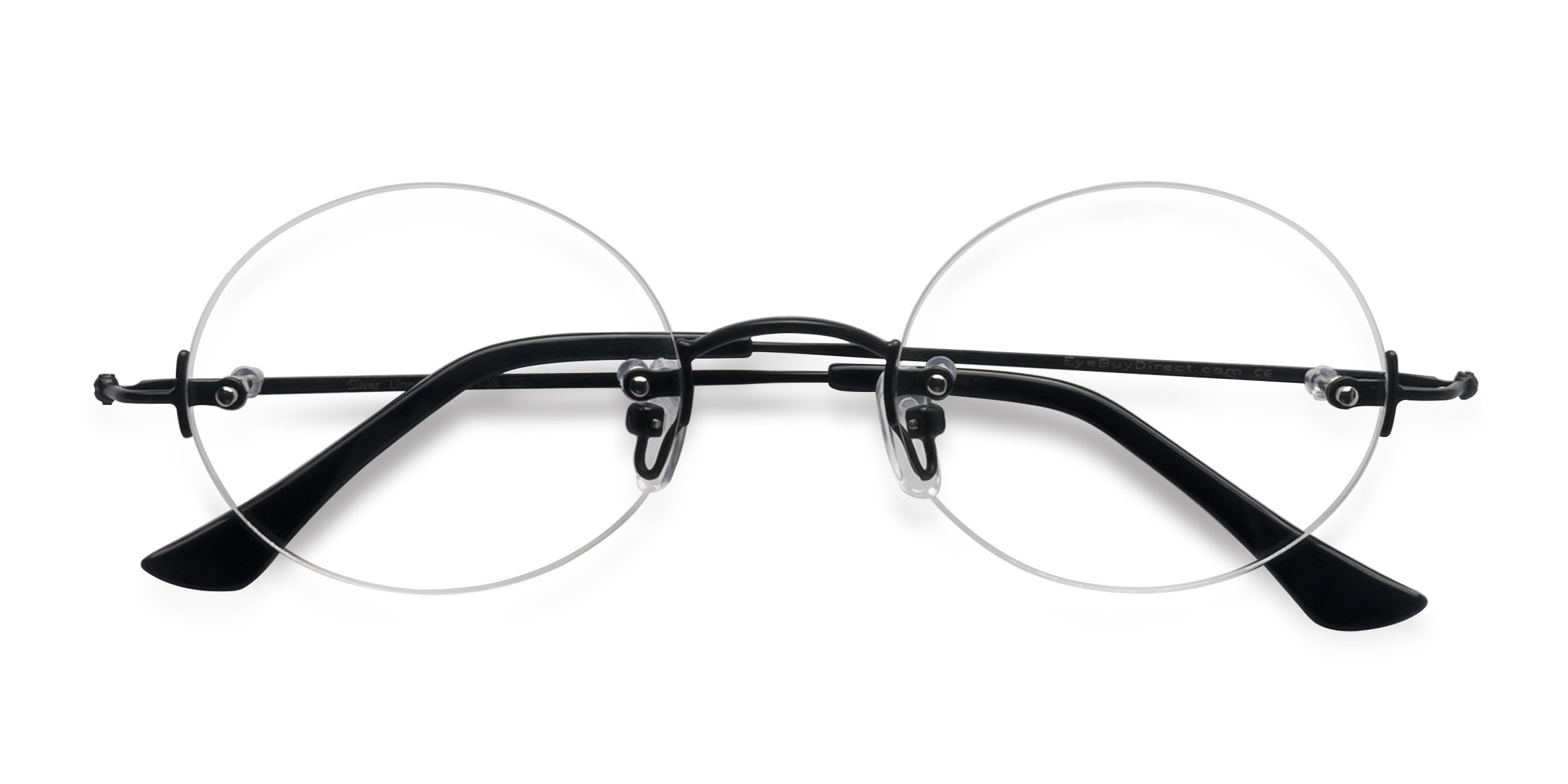 Noir Silver Line -  Métal Lunettes de vue