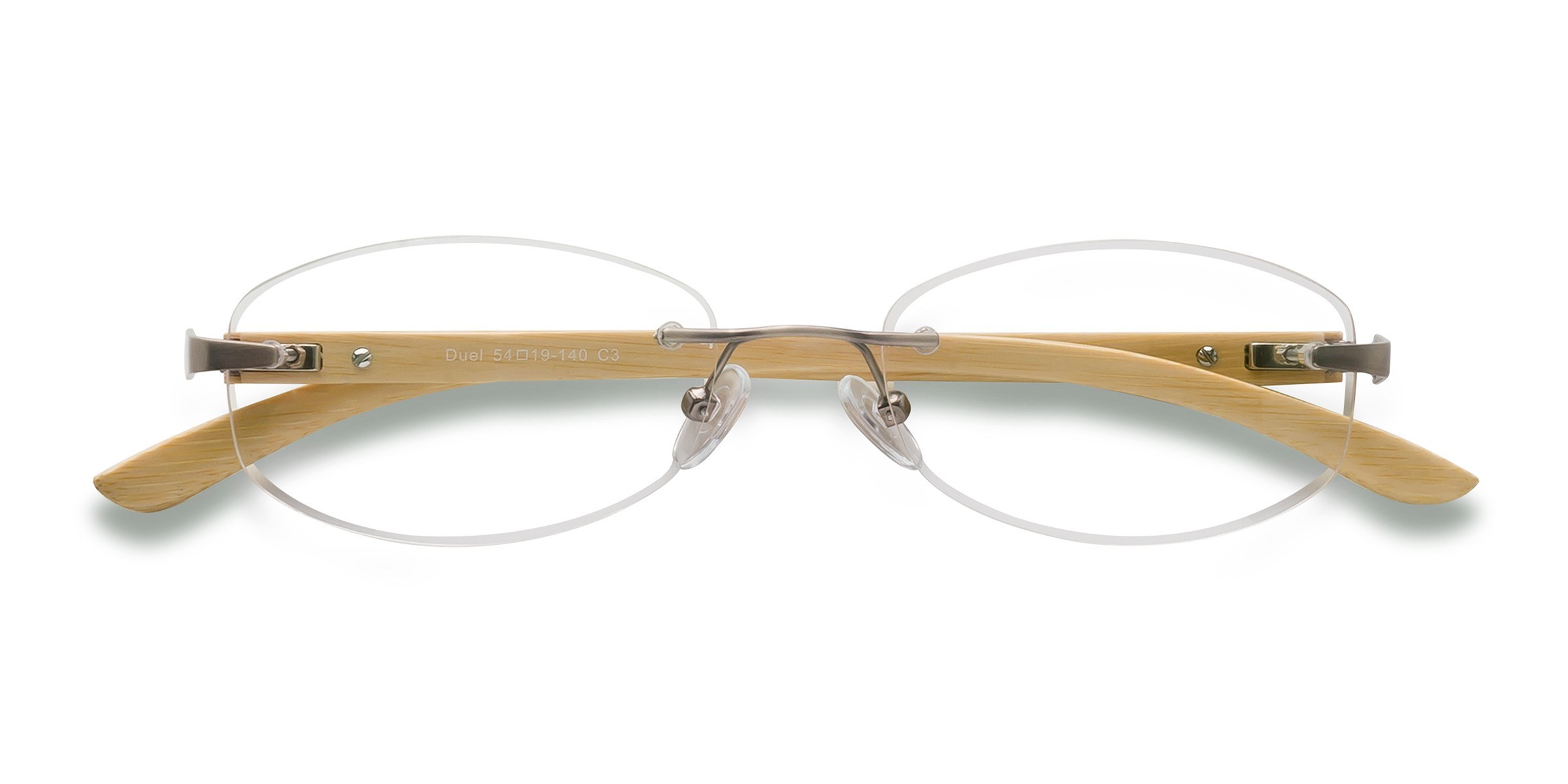 Silver Yellow Duel -  Wood-texture Lunettes de vue