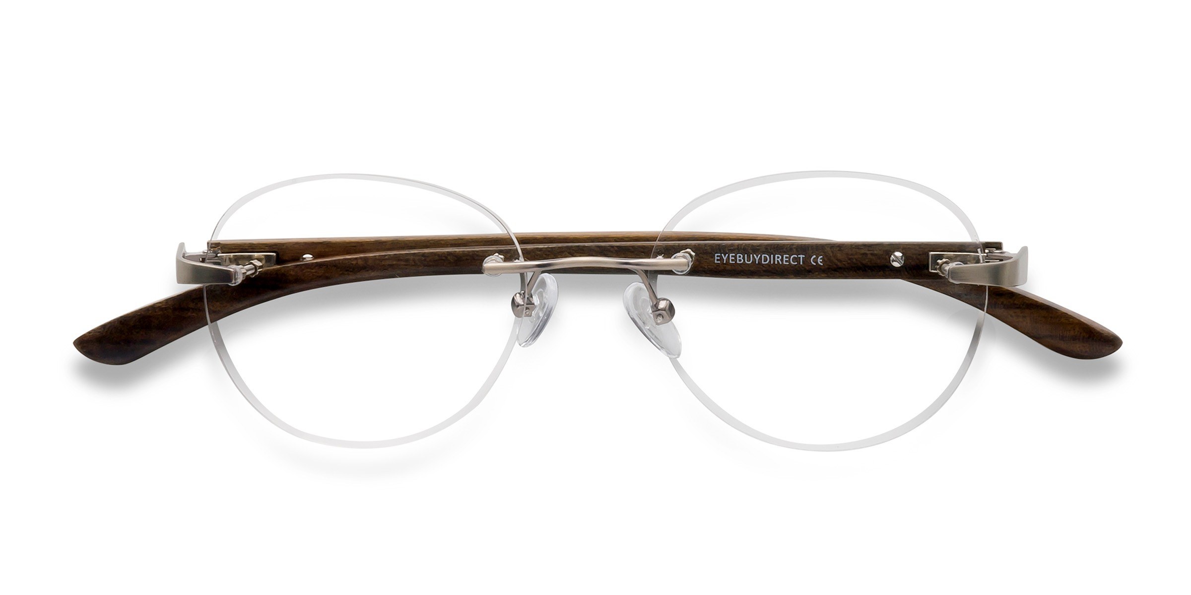 Matte Silver Fuse -  Wood-texture Lunettes de vue