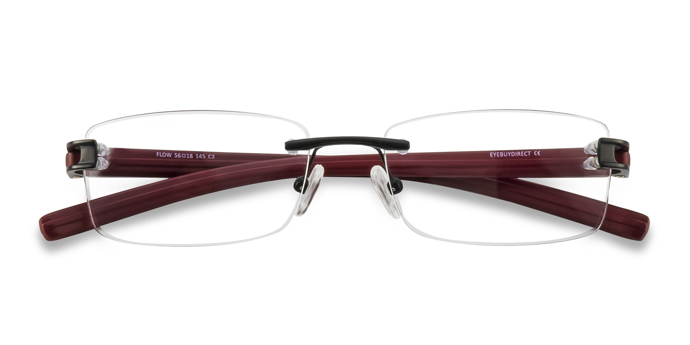 Black Burgundy Flow -  Acétate Lunettes de vue