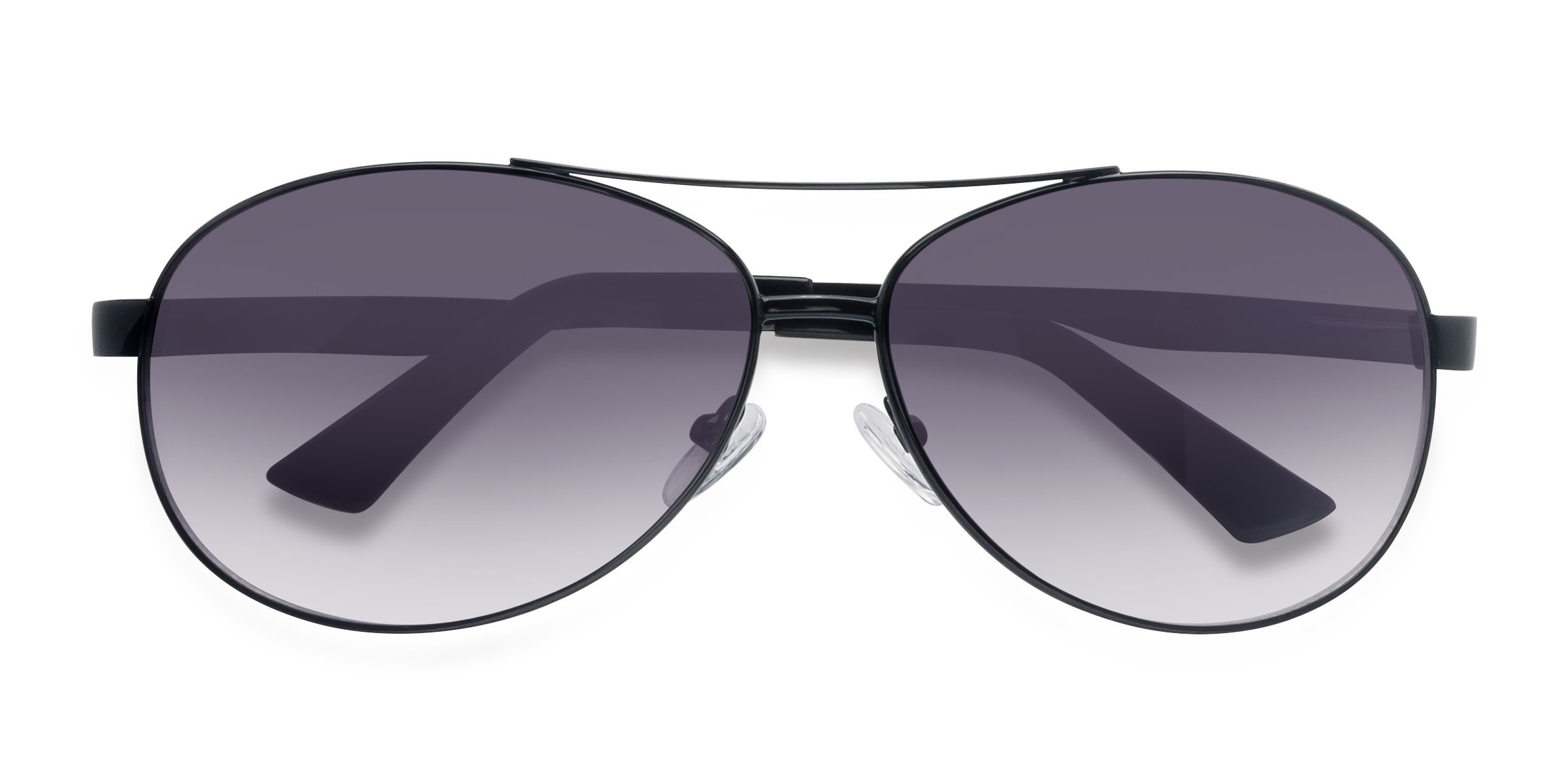 Black Santorini -  Metal Sunglasses
