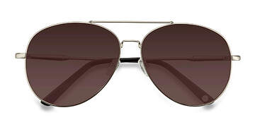  Matte Silver  Camp -  Vintage Metal Sunglasses