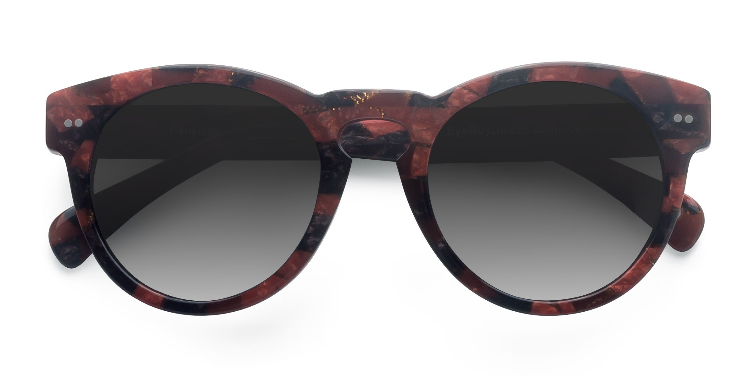 Red Floral Penelope -  Acetate Sunglasses