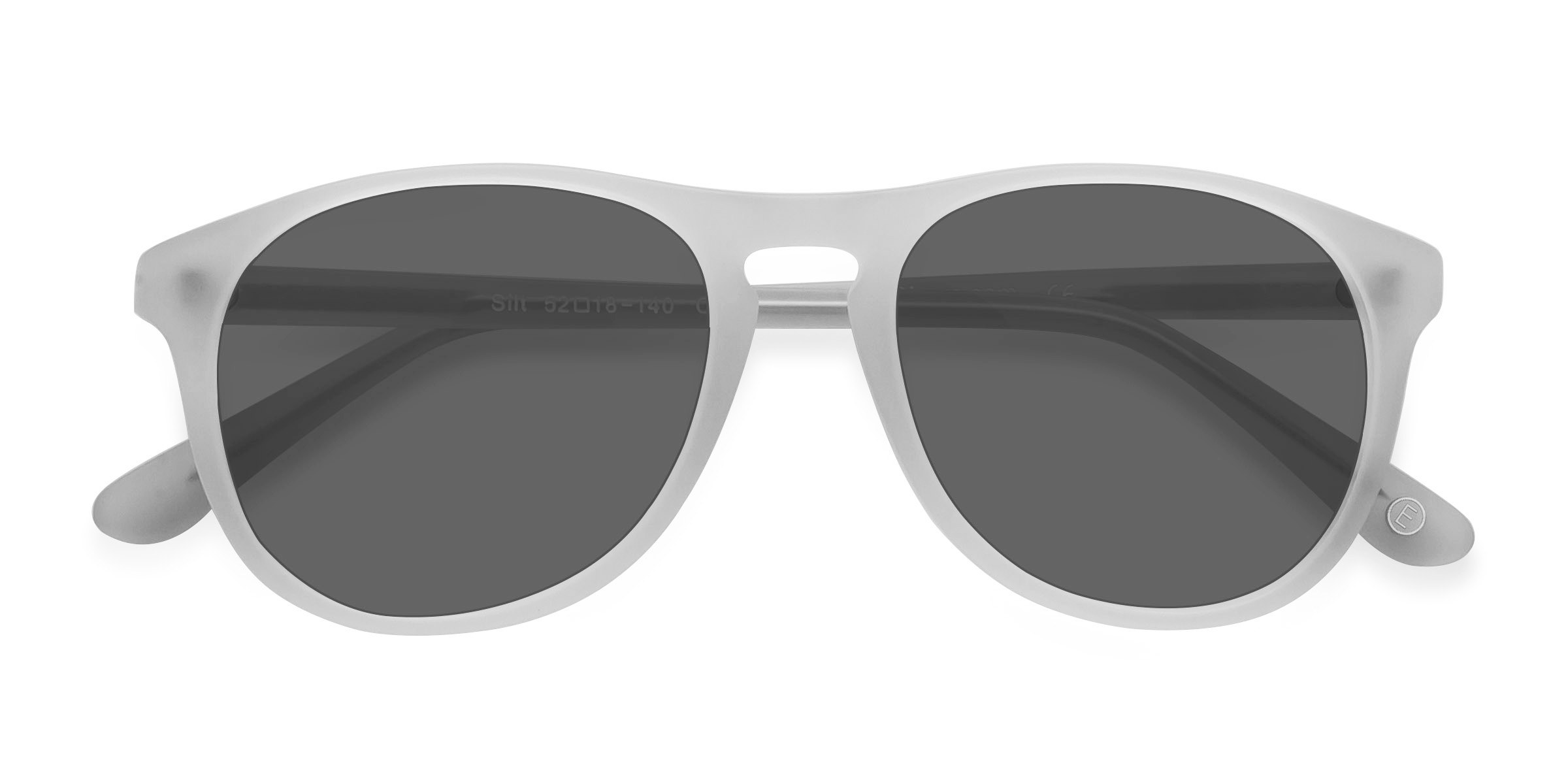 Matte Clear Silt -  Acetate Sunglasses