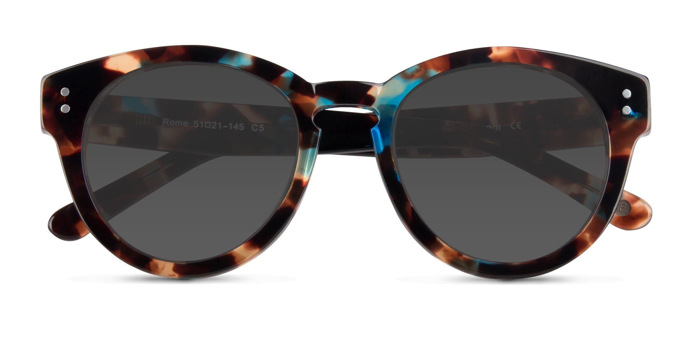 Brown Floral Rome - Acetate Sunglasses