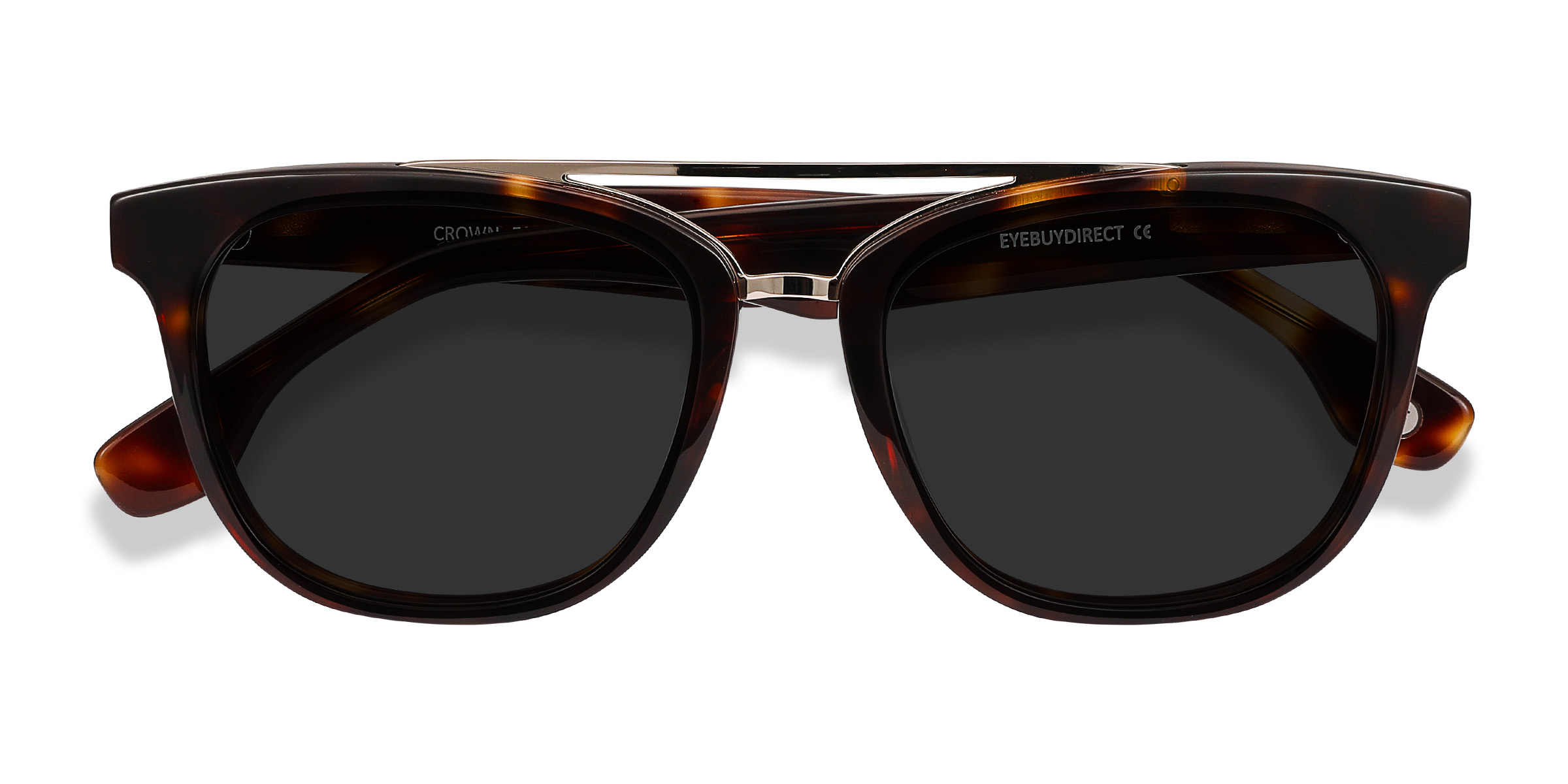 Tortoise Crown -  Metal Sunglasses