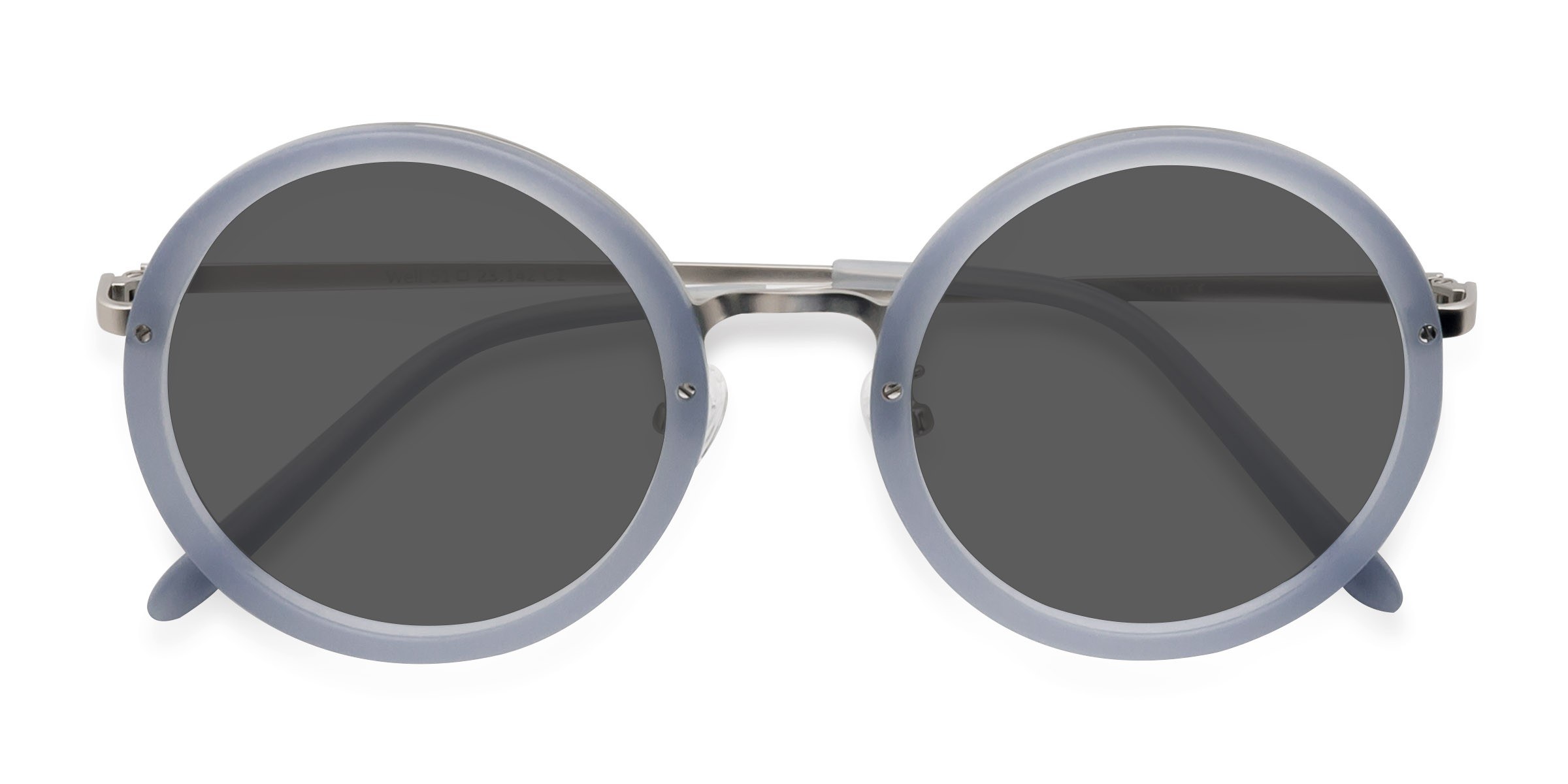 Light Blue Well -  Metal Sunglasses
