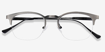 Gunmetal Hemisphere -  Metal Eyeglasses