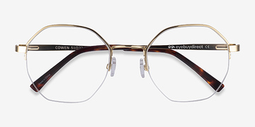 Gold Cowen -  Metal Eyeglasses