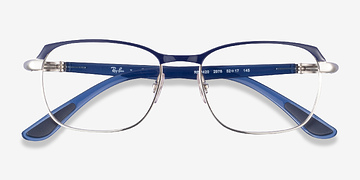 Blue Silver Ray-Ban RB6420 -  Metal Eyeglasses