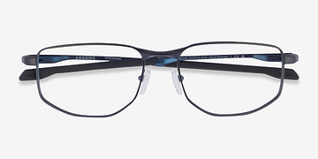 Matte Dark Blue Oakley Addams -  Metal Eyeglasses