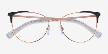 Rose Gold Black Armani Exchange AX1034 -  Metal Eyeglasses