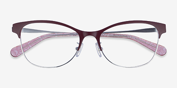 Burgundy Silver Coach HC5111 -  Metal Eyeglasses