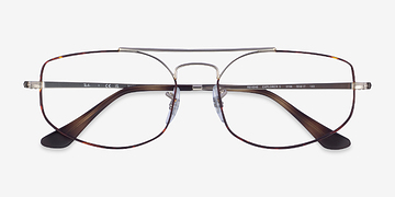 Silver Tortoise Ray-Ban RB6545 Explorer 5 -  Metal Eyeglasses