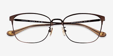 Satin Dark Brown Coach HC5135 -  Metal Eyeglasses
