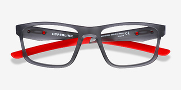 Satin Gray Smoke Oakley Hyperlink -  Plastic Eyeglasses